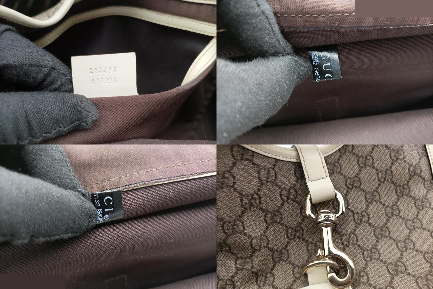 New Jackie PVC Coated Canvas x Leather Brown x White — view 8