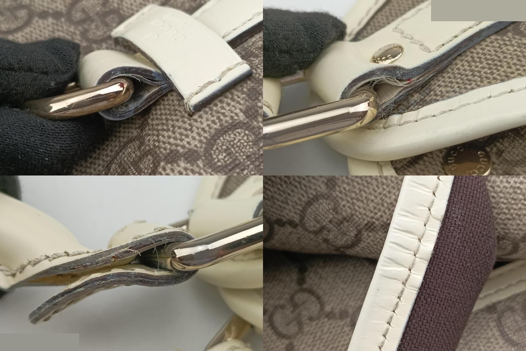 New Jackie PVC Coated Canvas x Leather Brown x White — view 10