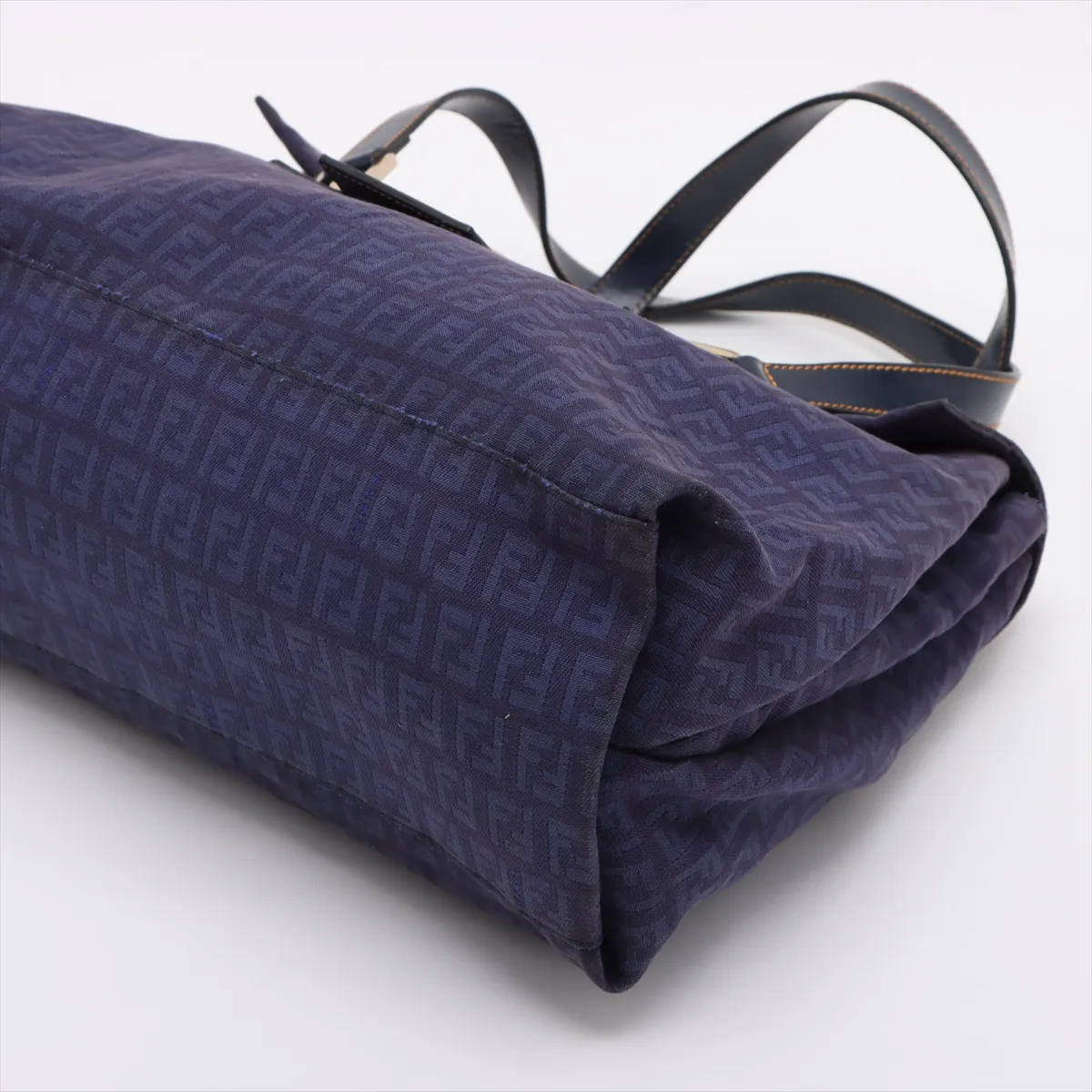 Zucchino Canvas x Leather Tote Bag Purple 8BN188 — view 3