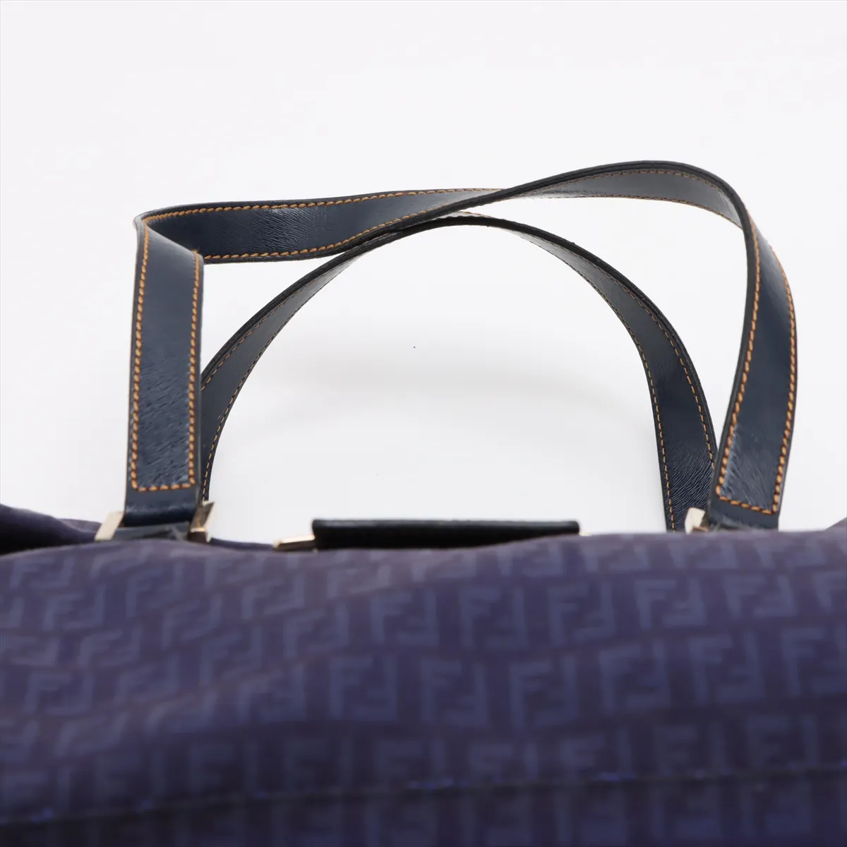 Zucchino Canvas x Leather Tote Bag Purple 8BN188 — view 6