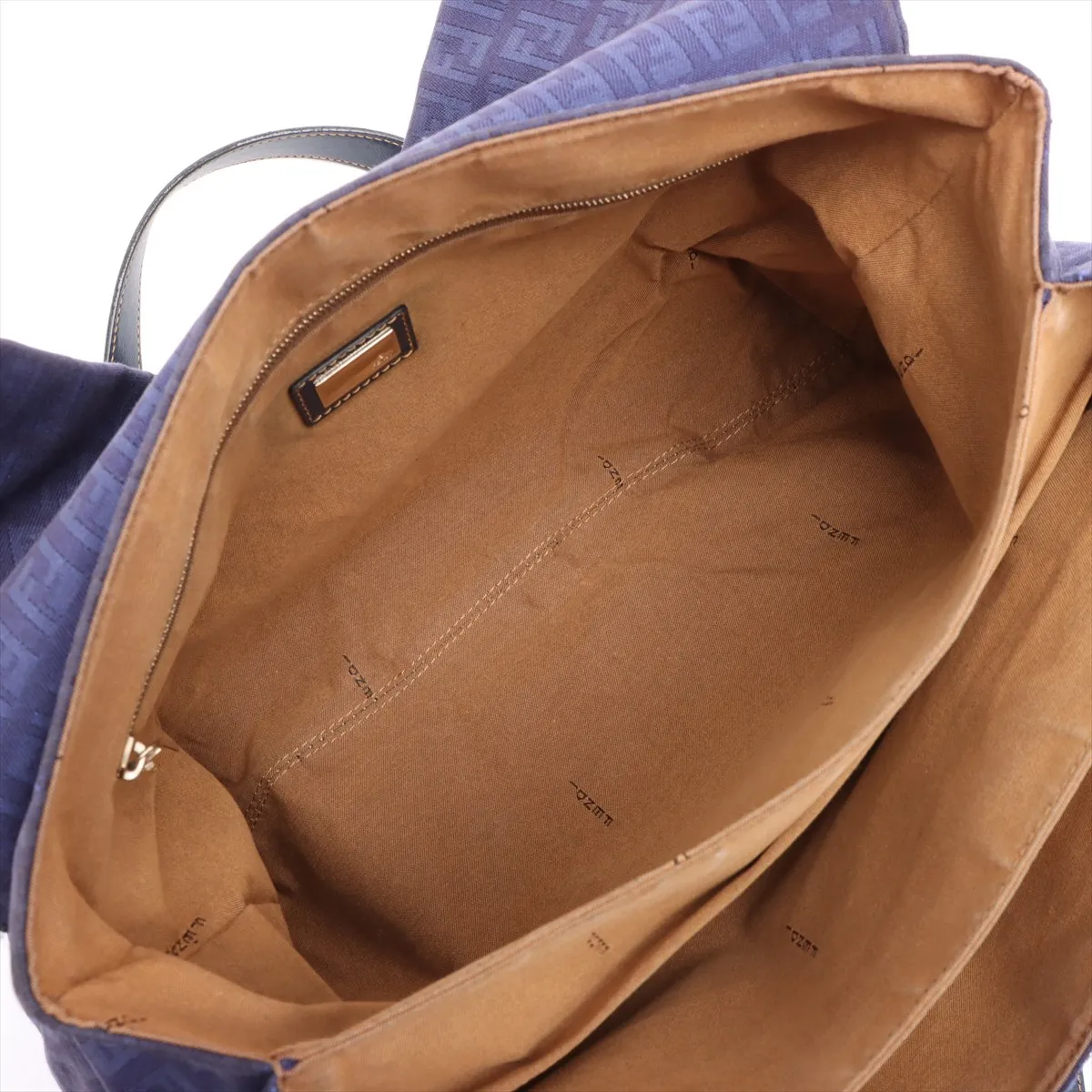 Zucchino Canvas x Leather Tote Bag Purple 8BN188 — view 7