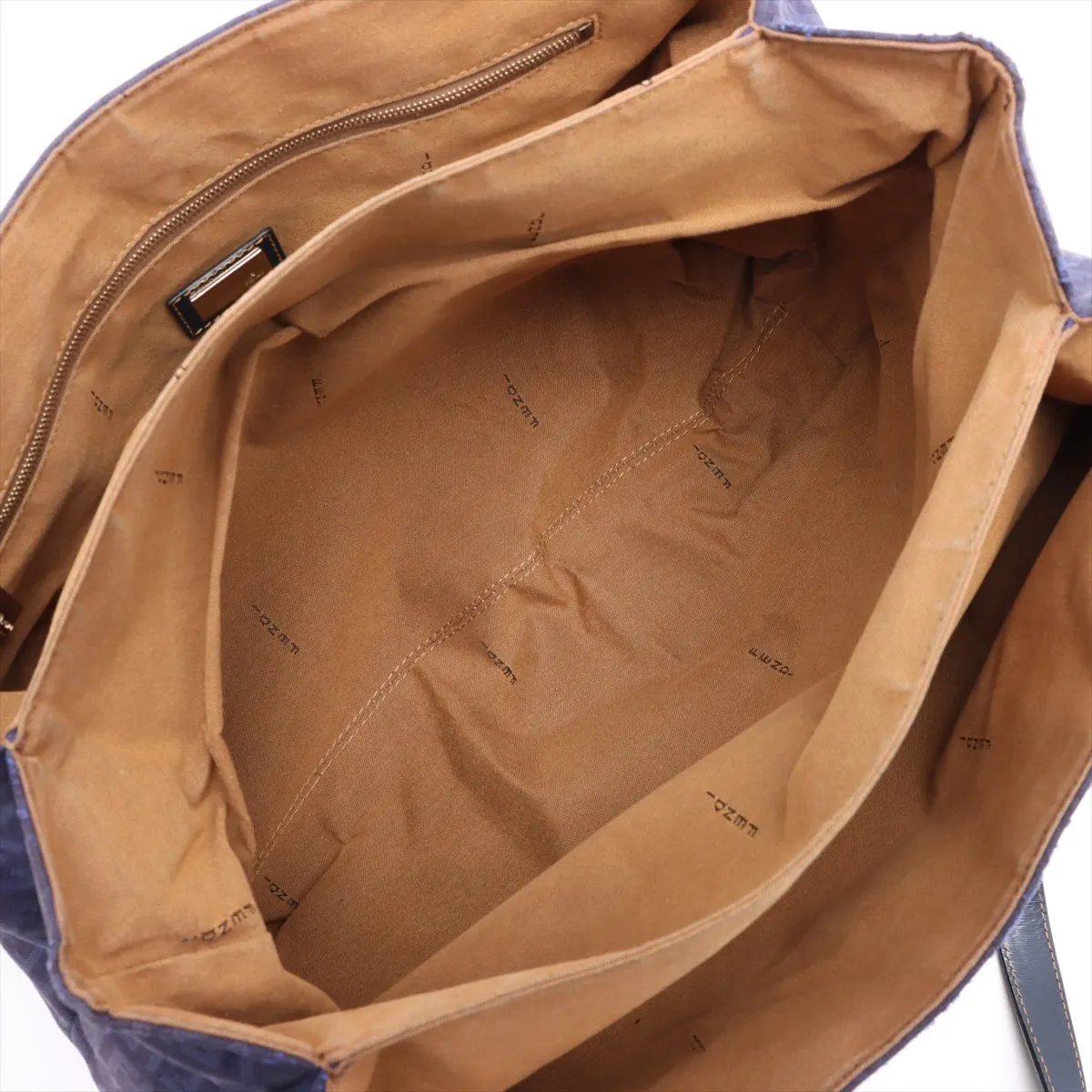 Zucchino Canvas x Leather Tote Bag Purple 8BN188 — view 8