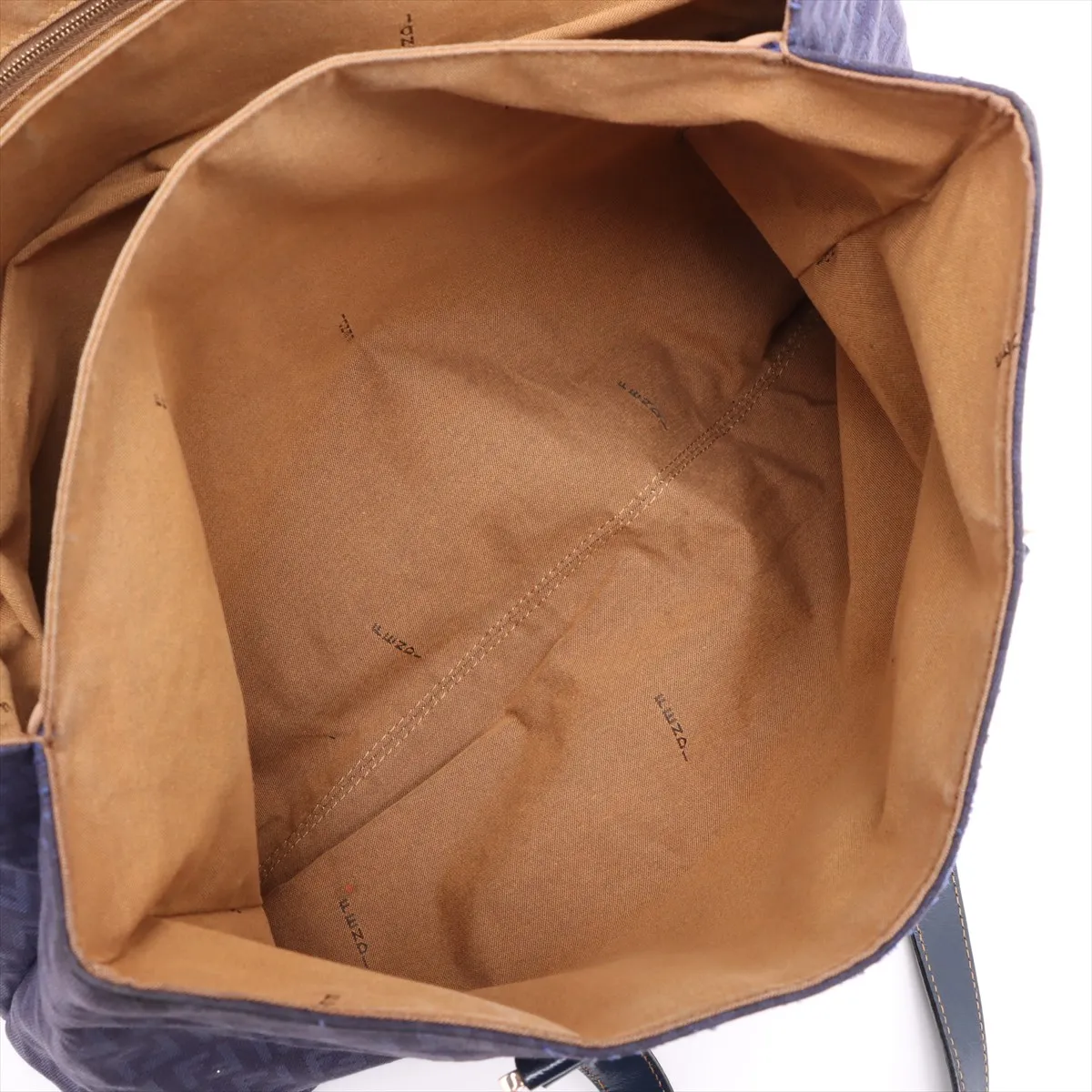 Zucchino Canvas x Leather Tote Bag Purple 8BN188 — view 9