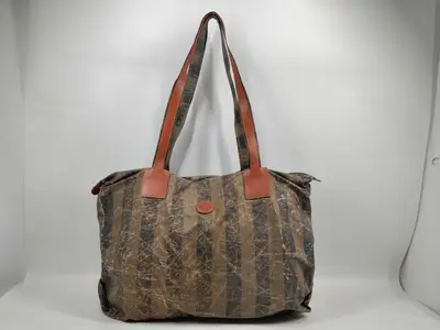 Pecan Pattern Nylon Tote Bag