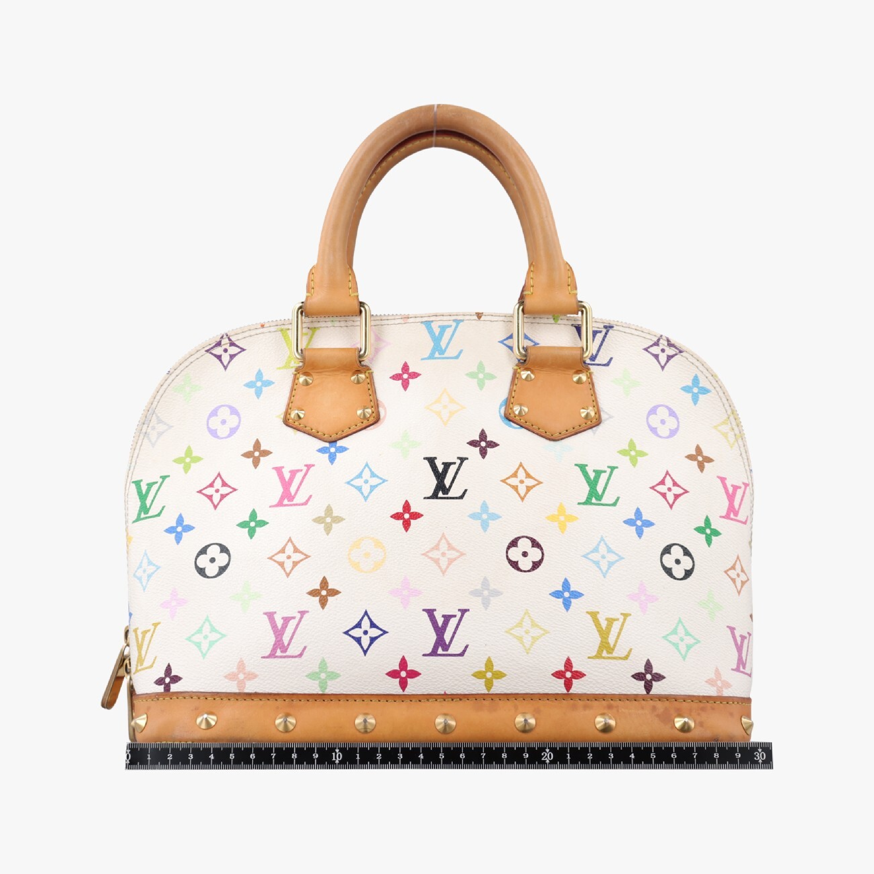 Alma PM Blanc Monogram Multicolor M92647 (Serial Number Unknown) Handbag — view 2
