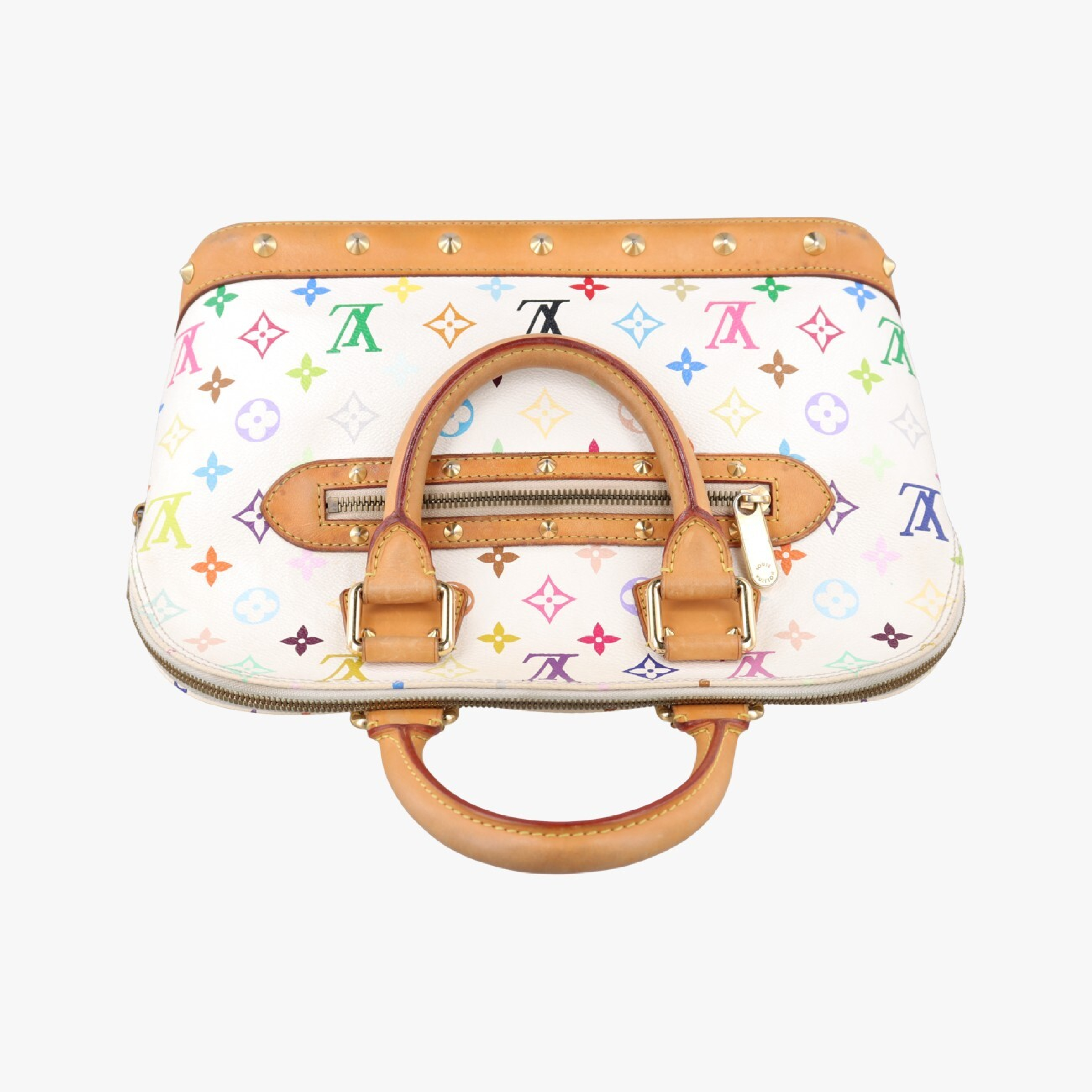 Alma PM Blanc Monogram Multicolor M92647 (Serial Number Unknown) Handbag — view 5