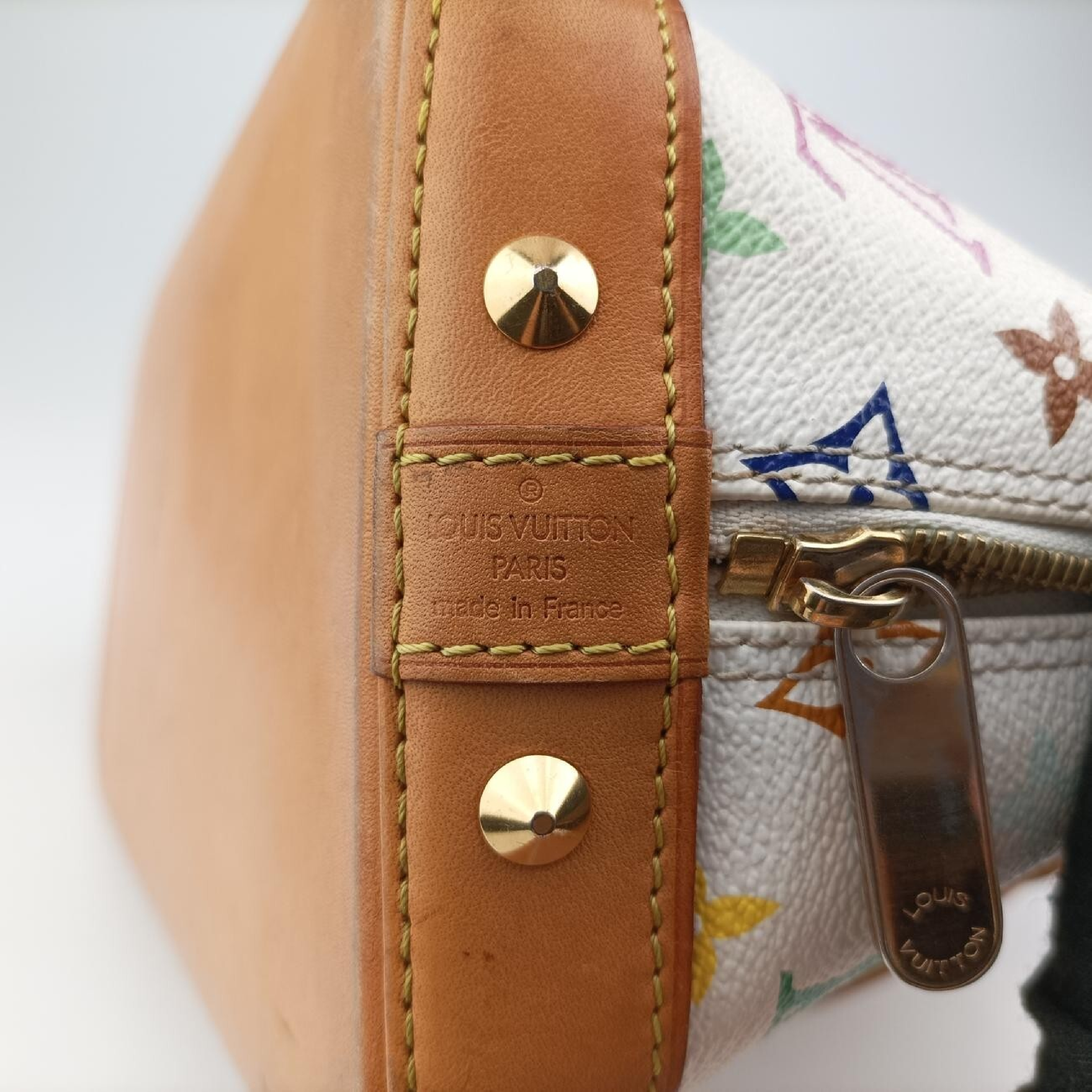 Alma PM Blanc Monogram Multicolor M92647 (Serial Number Unknown) Handbag — view 7