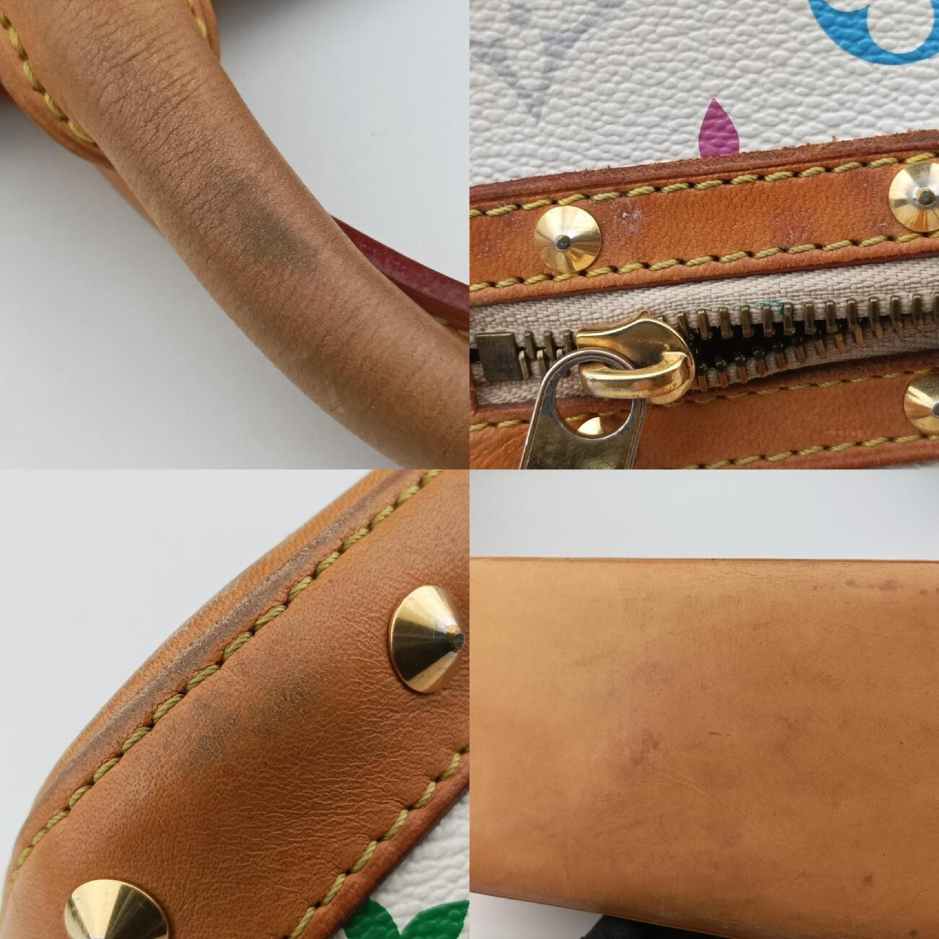 Alma PM Blanc Monogram Multicolor M92647 (Serial Number Unknown) Handbag — view 9
