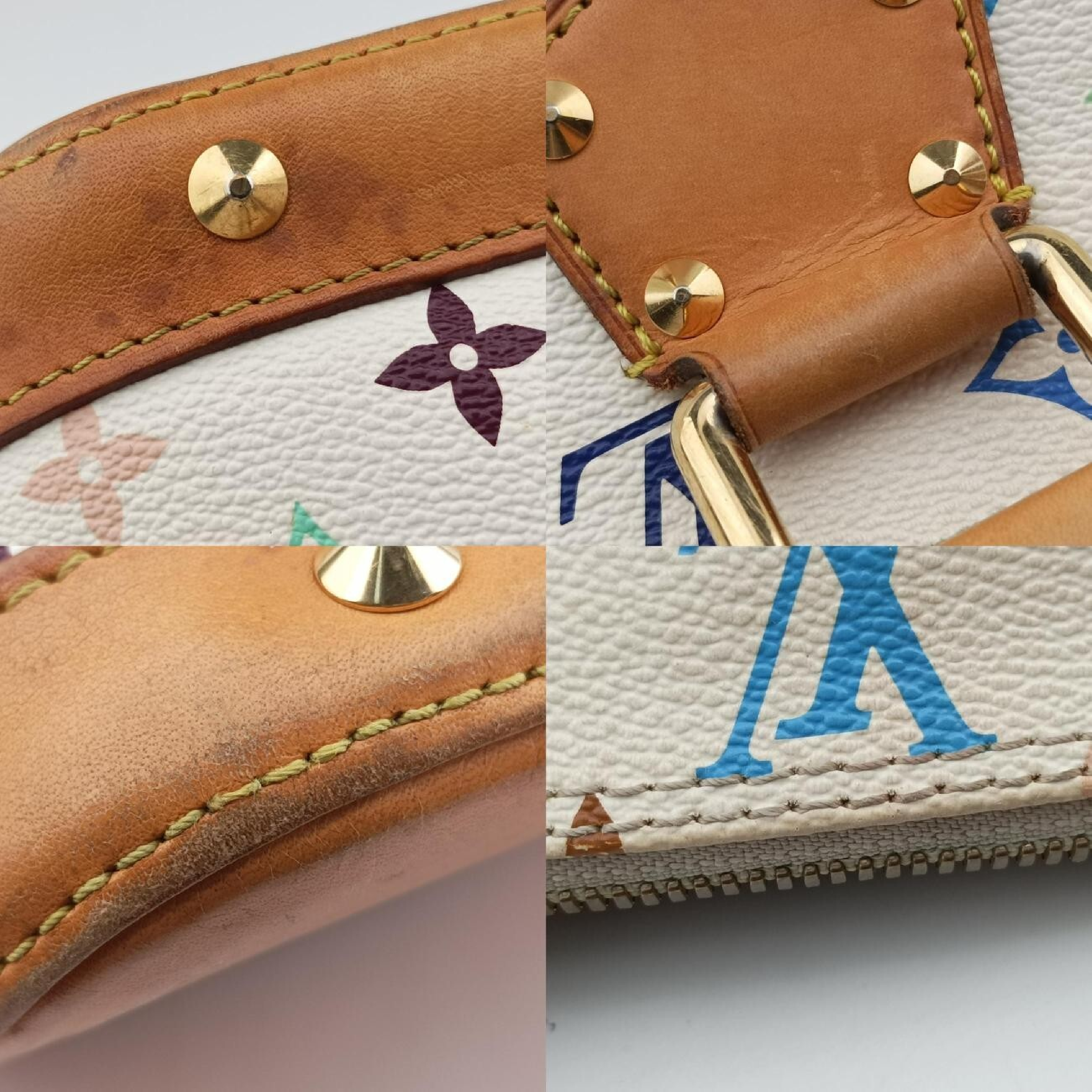 Alma PM Blanc Monogram Multicolor M92647 (Serial Number Unknown) Handbag — view 10
