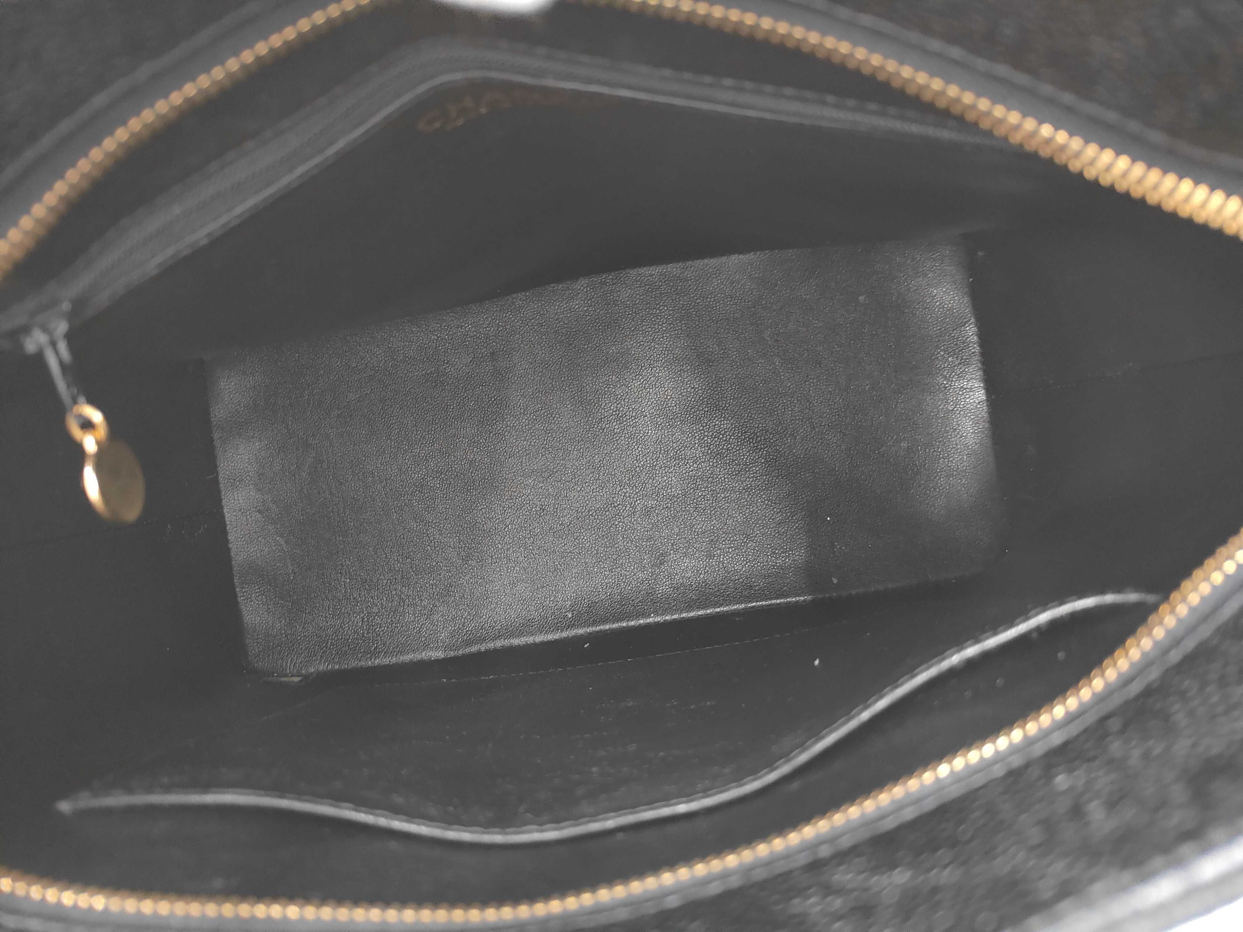 Reissue Tote Bag, Caviar Leather, Black — view 8