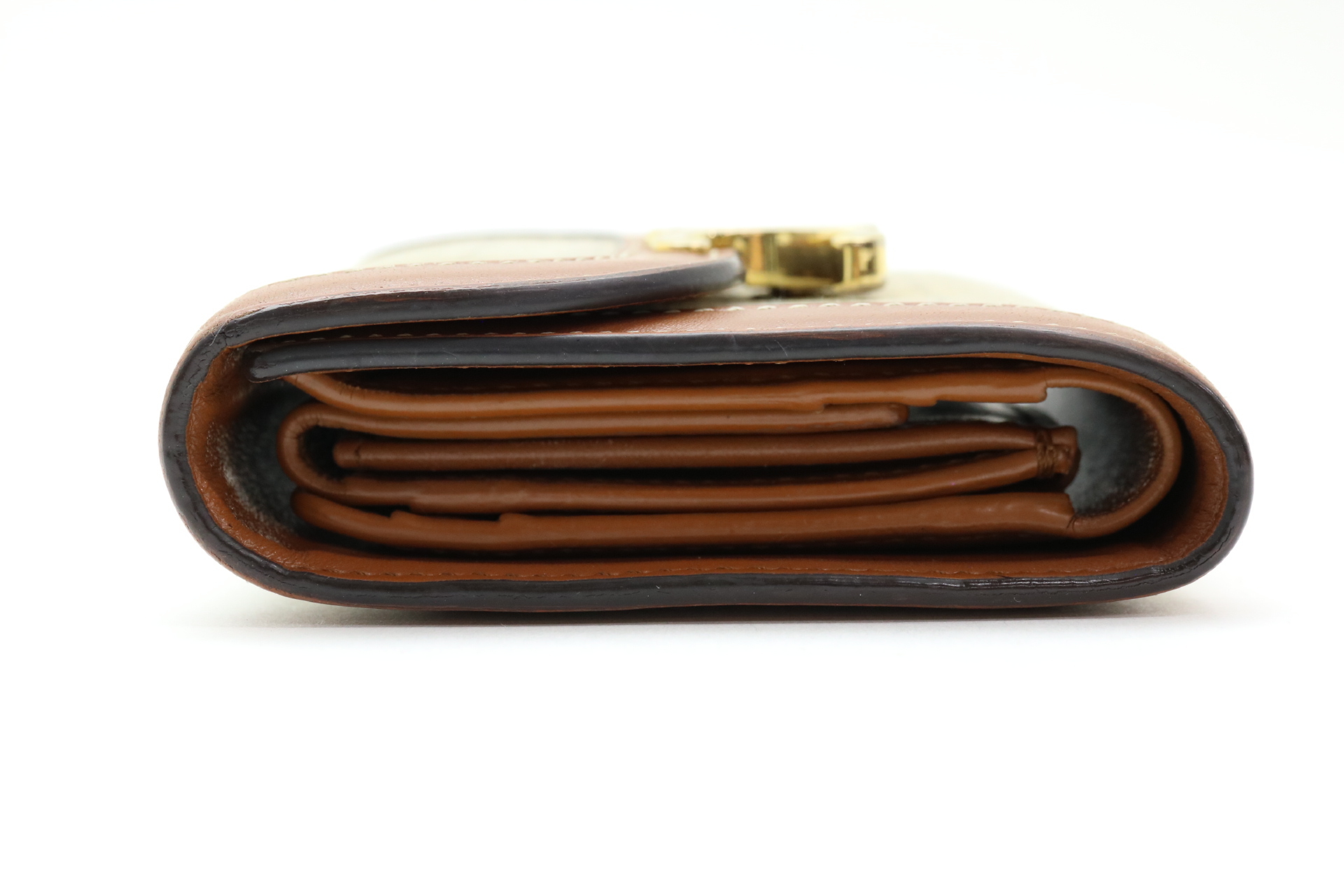Triomphe Logo Canvas Tri-fold Wallet — view 3