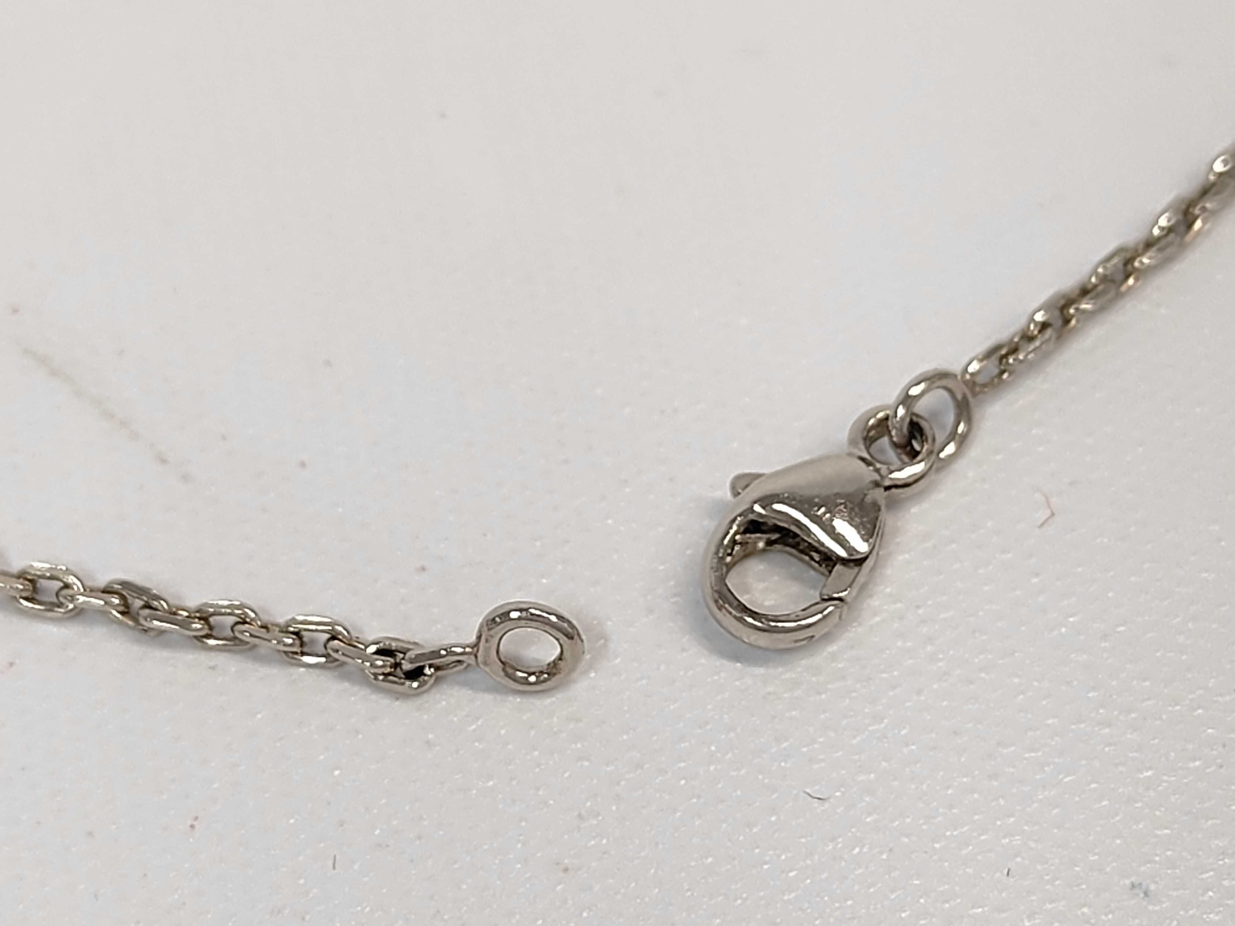 Eileen Necklace, Black with Silver Hardware, Hermes Necklace — view 5