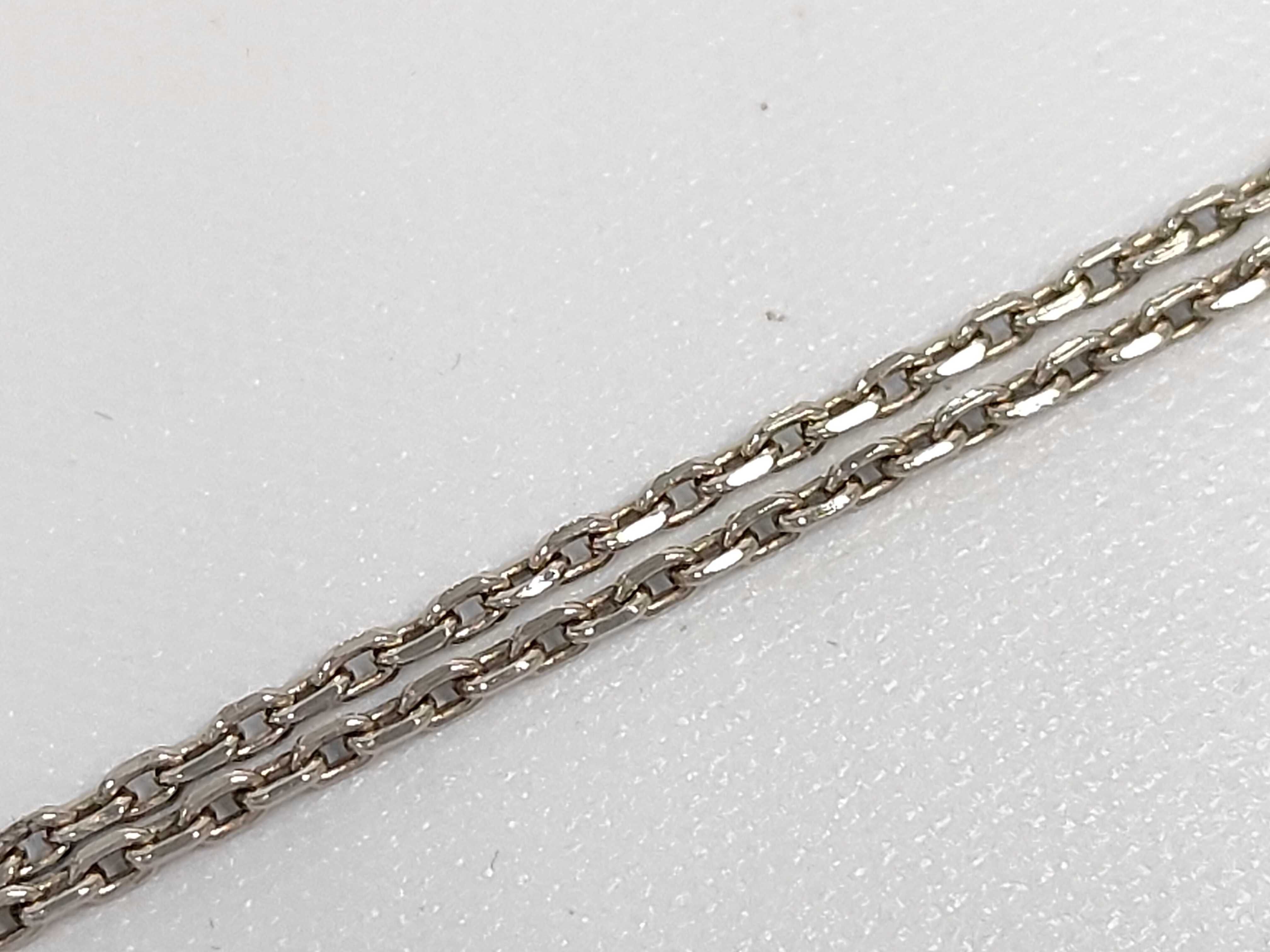 Eileen Necklace, Black with Silver Hardware, Hermes Necklace — view 7