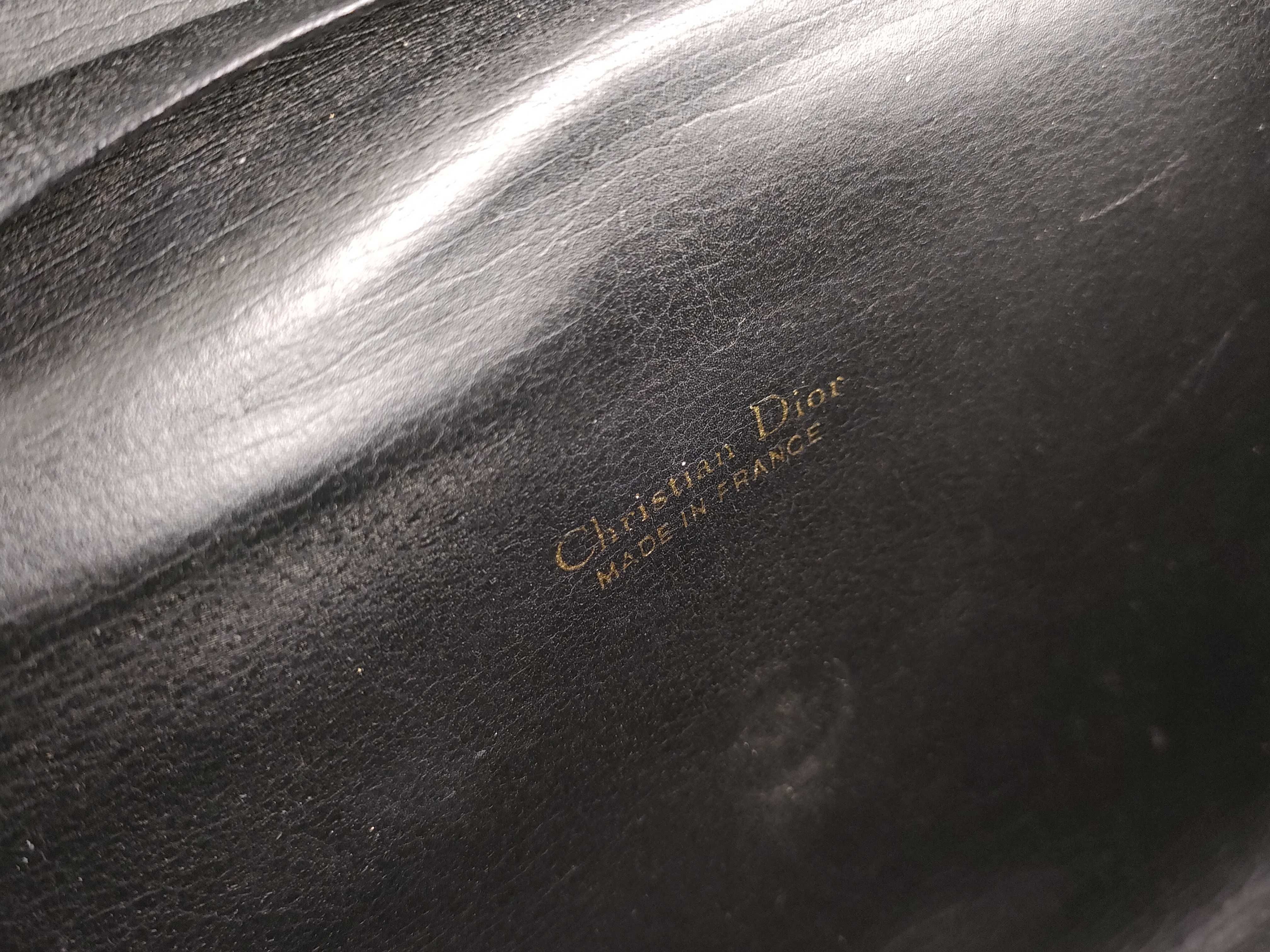 Chain Shoulder Bag, Leather, Black — view 11