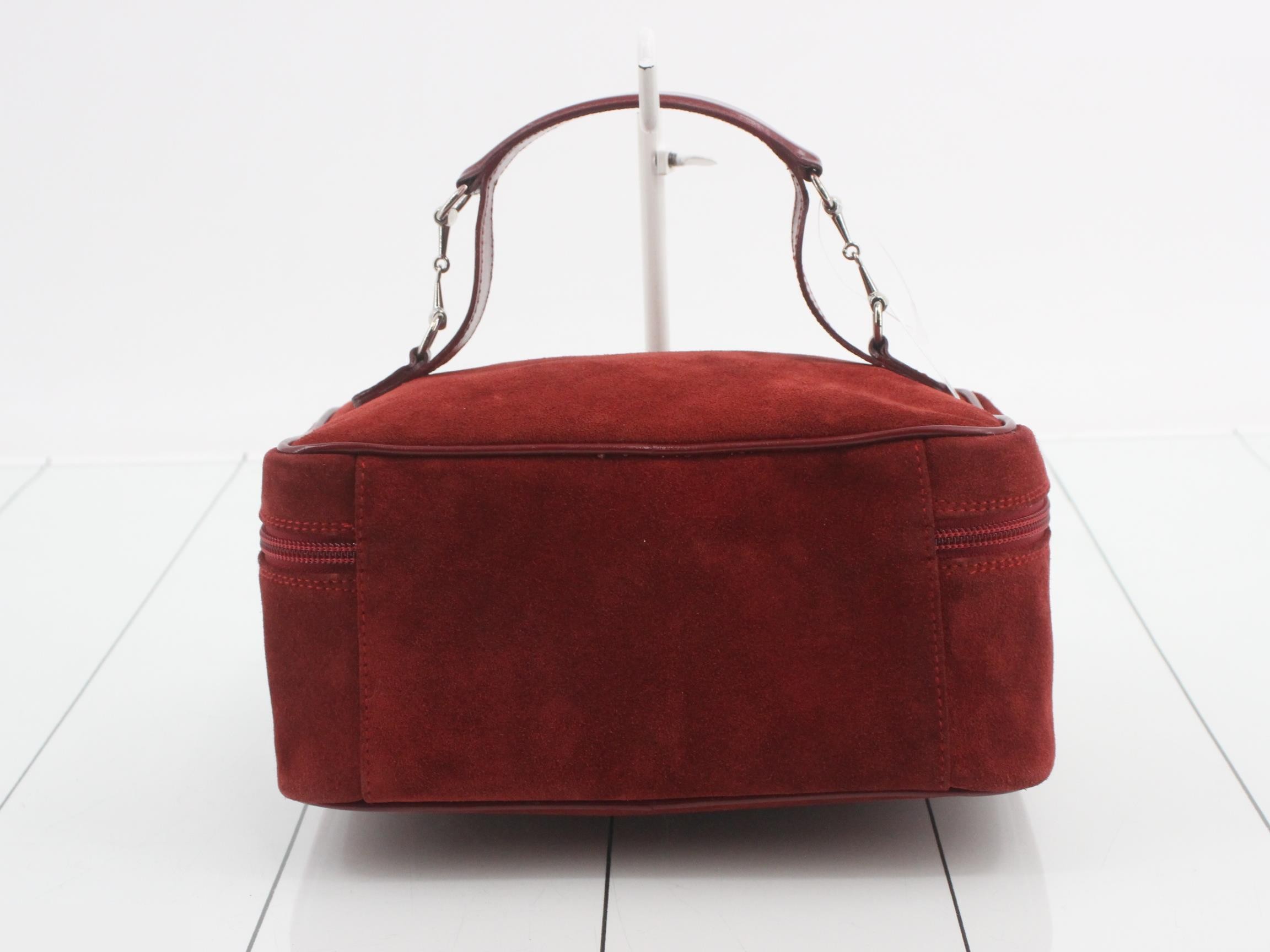Horsebit Suede Vanity Pouch — view 2