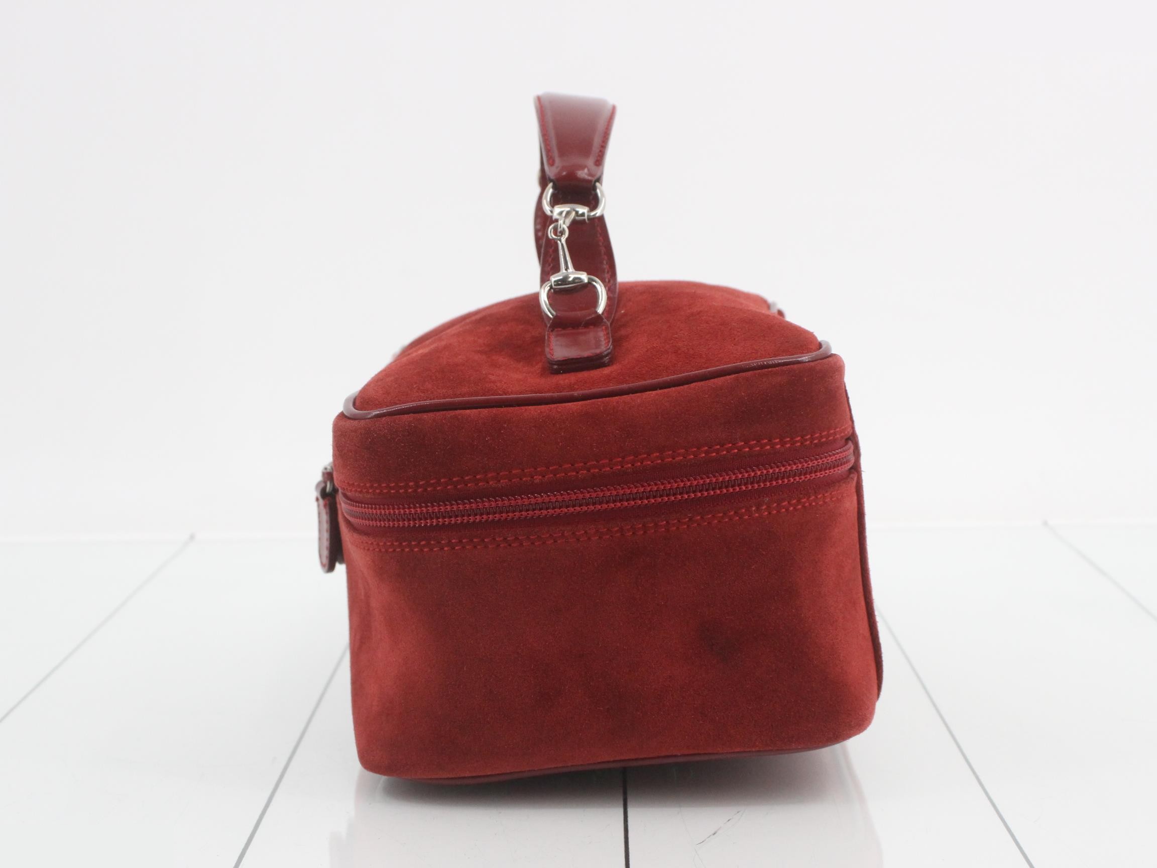 Horsebit Suede Vanity Pouch — view 3