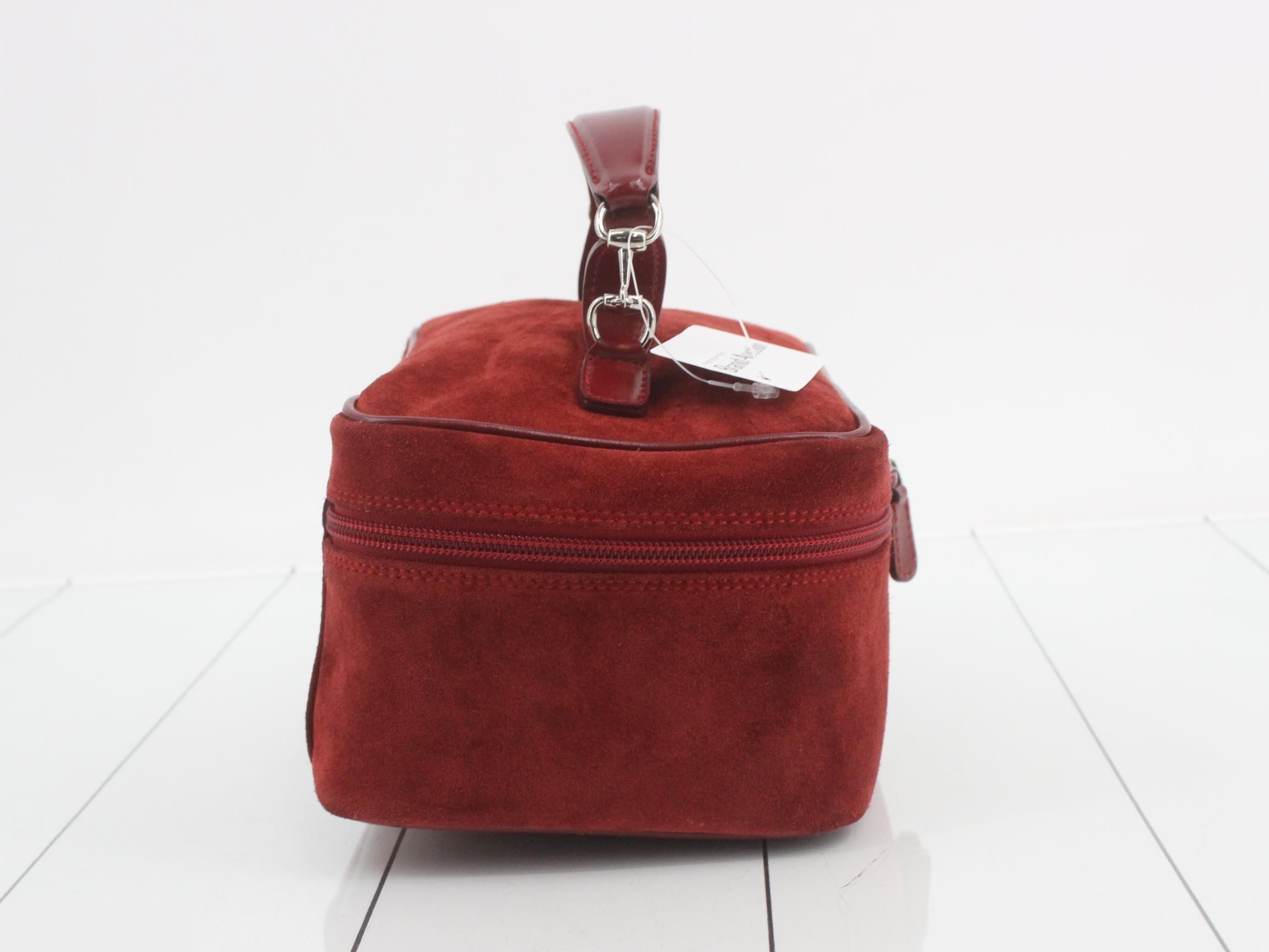Horsebit Suede Vanity Pouch — view 4