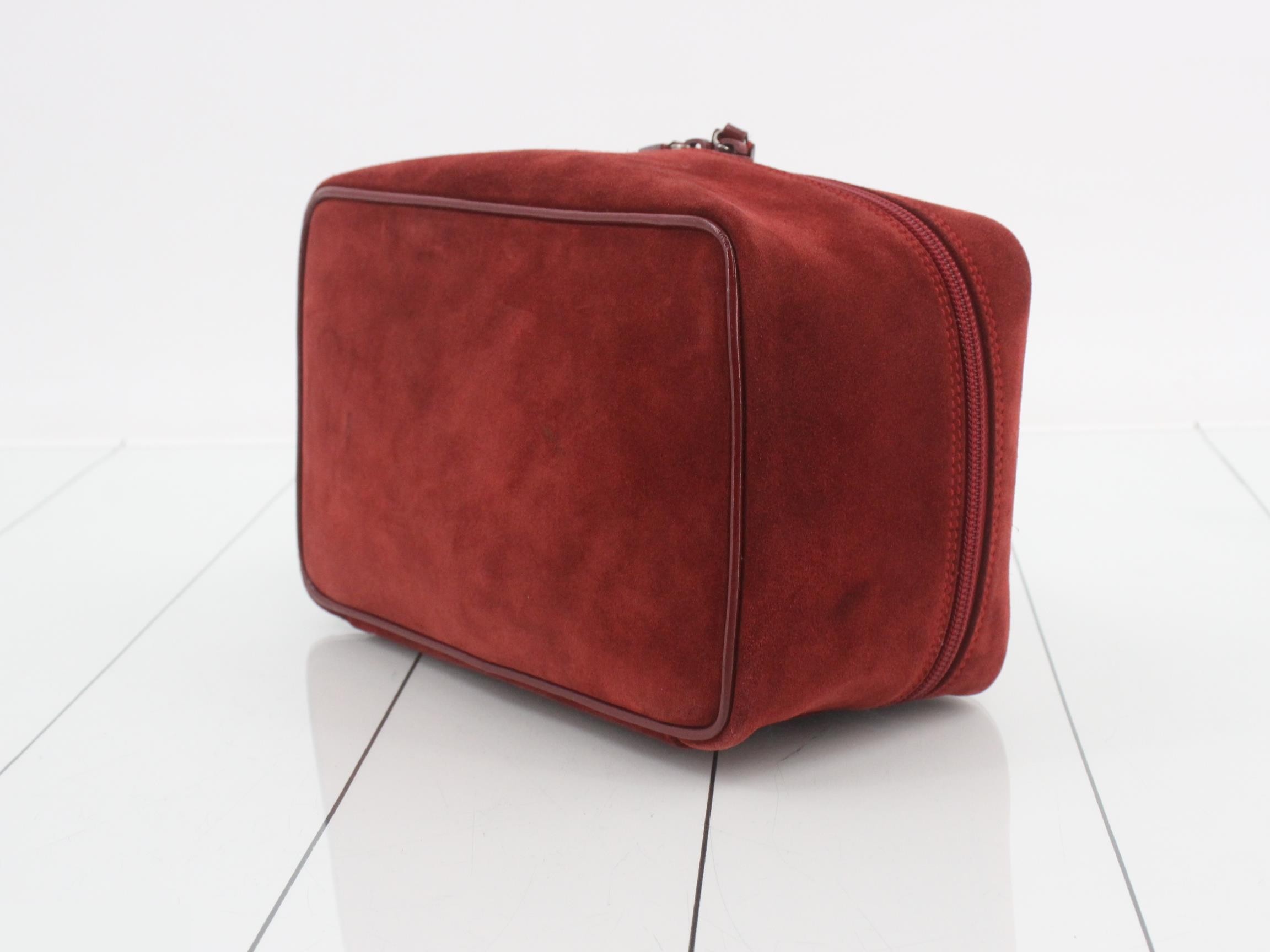 Horsebit Suede Vanity Pouch — view 6
