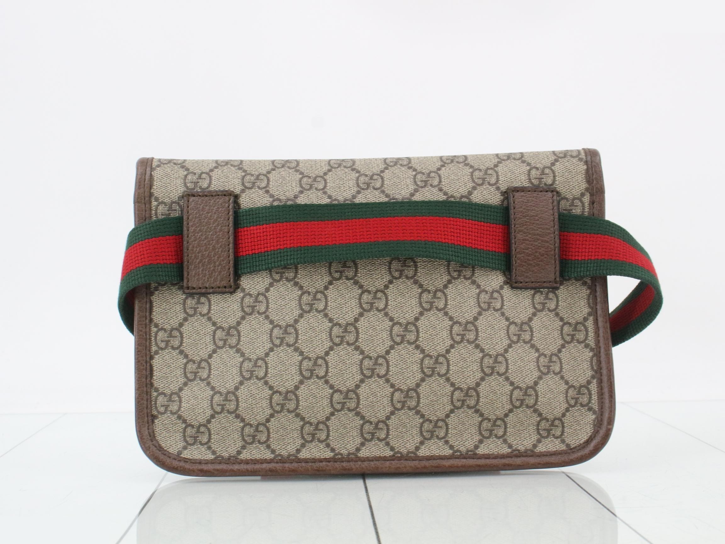 Tiger Head GG Supreme Sherry Line Waist Bag — view 2