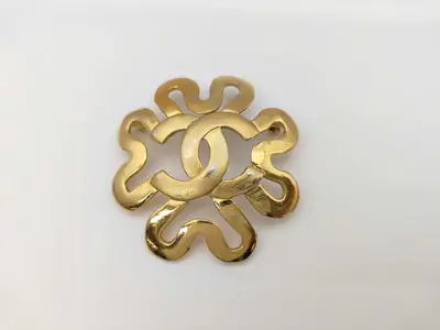 Coco Mark Gold Brooch