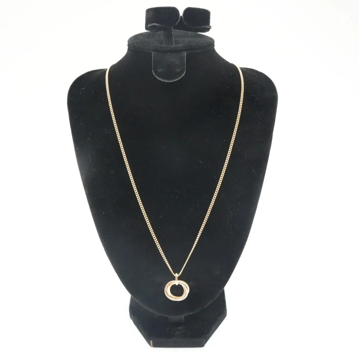 Trinity Diamond Necklace 750 (YG×PG×WG) 10.5g YJJ970 — view 5