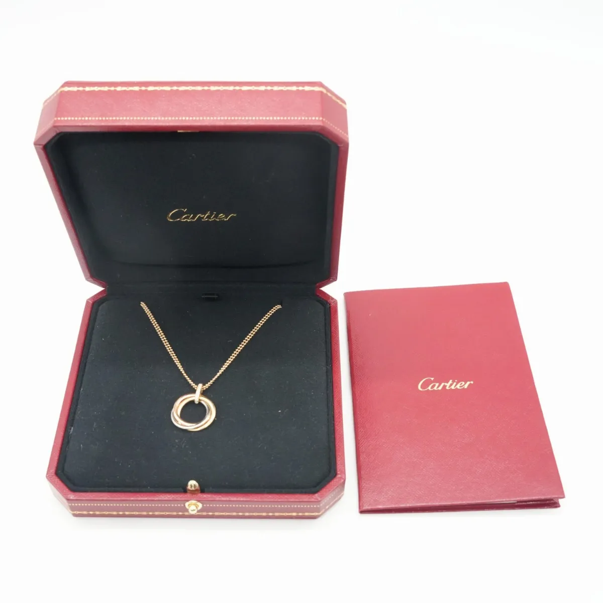 Trinity Diamond Necklace 750 (YG×PG×WG) 10.5g YJJ970 — view 8