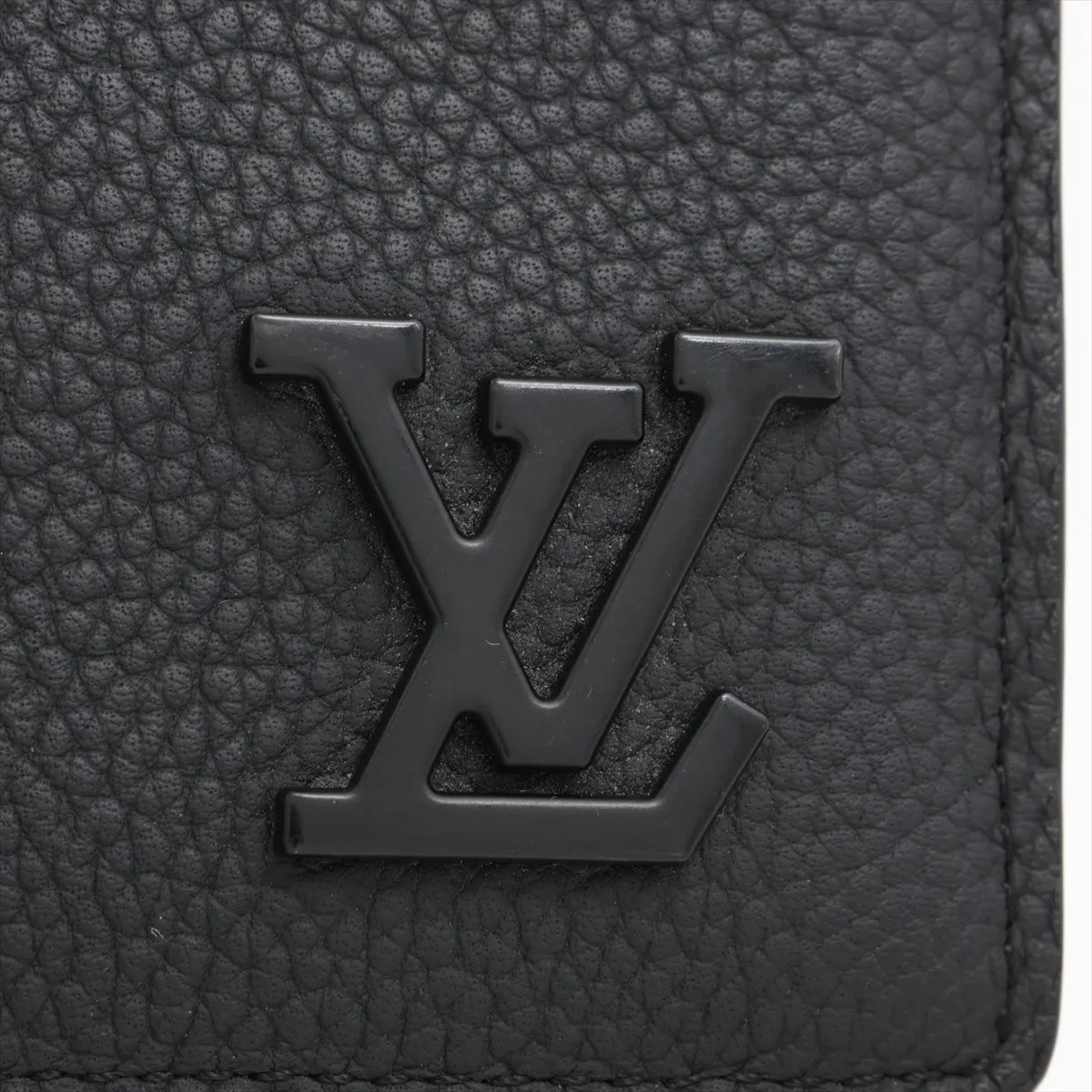 LV Aerogram Portefeuille Brazza M69980 Black Long Wallet (RFID detected) — view 12