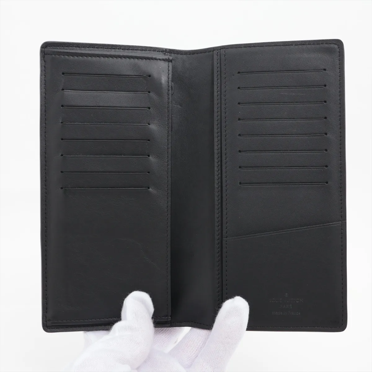 LV Aerogram Portefeuille Brazza M69980 Black Long Wallet (RFID detected) — view 3