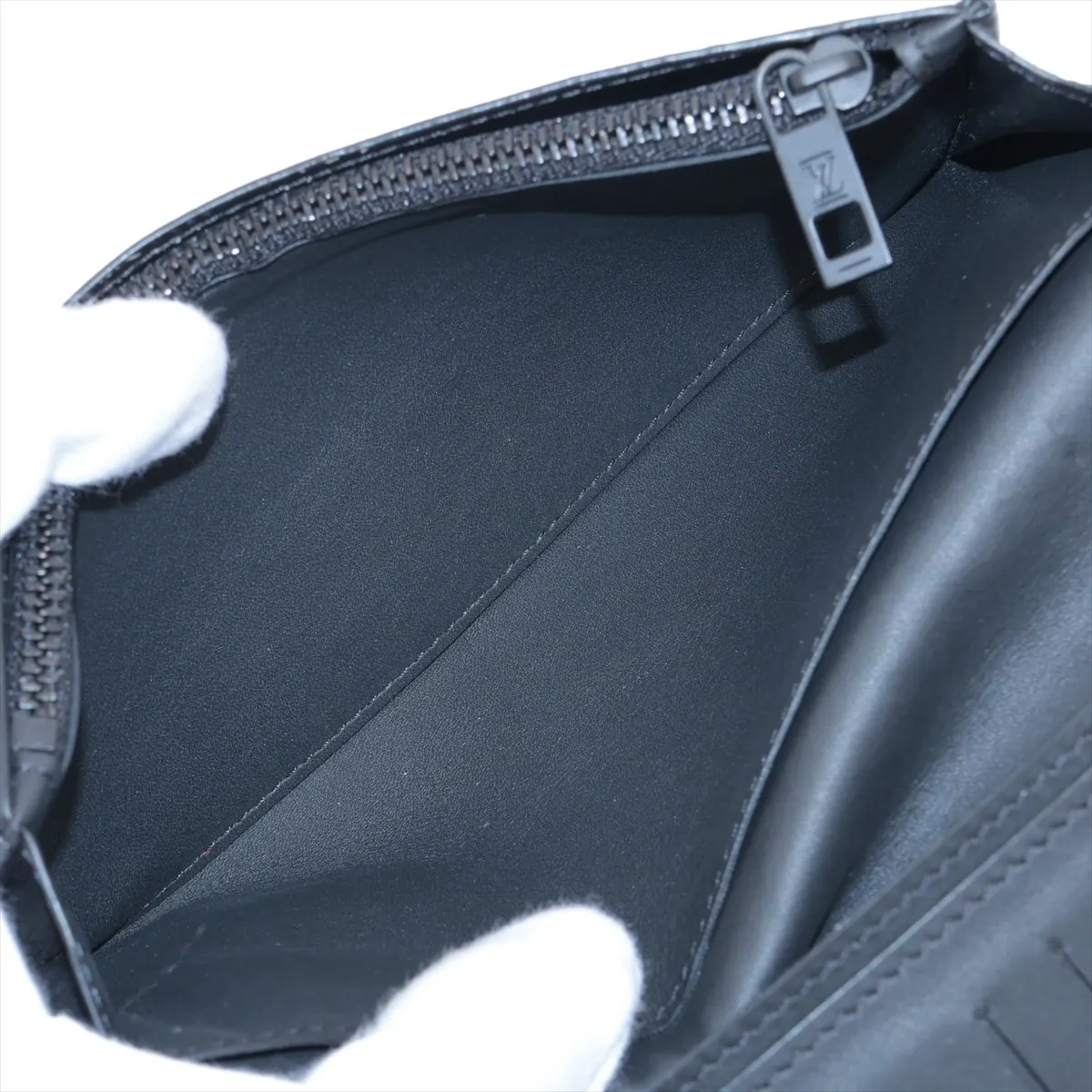 LV Aerogram Portefeuille Brazza M69980 Black Long Wallet (RFID detected) — view 7