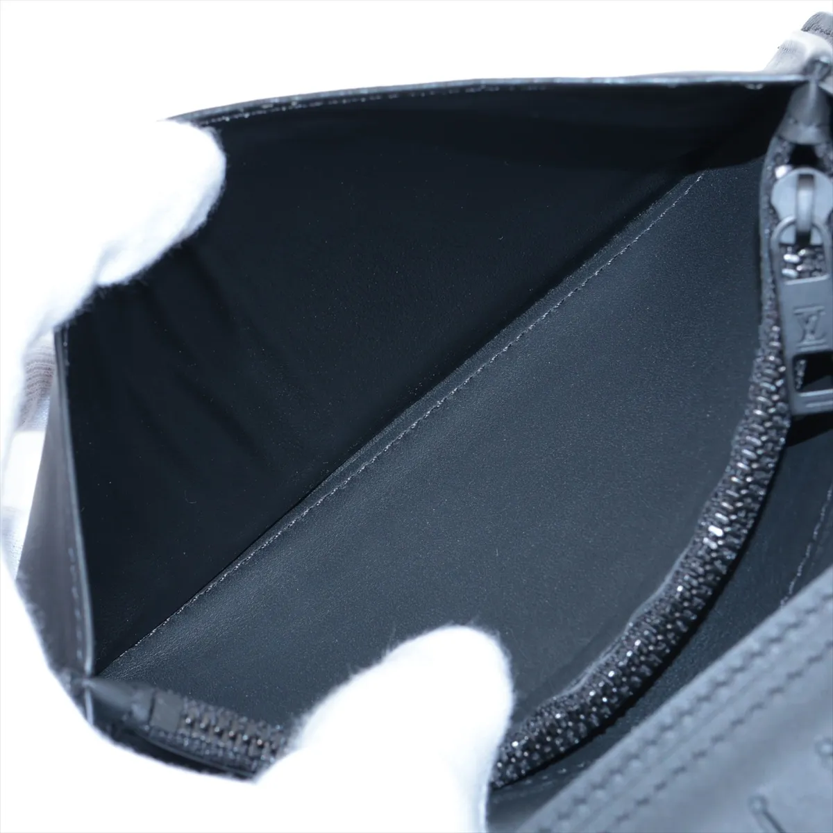 LV Aerogram Portefeuille Brazza M69980 Black Long Wallet (RFID detected) — view 8