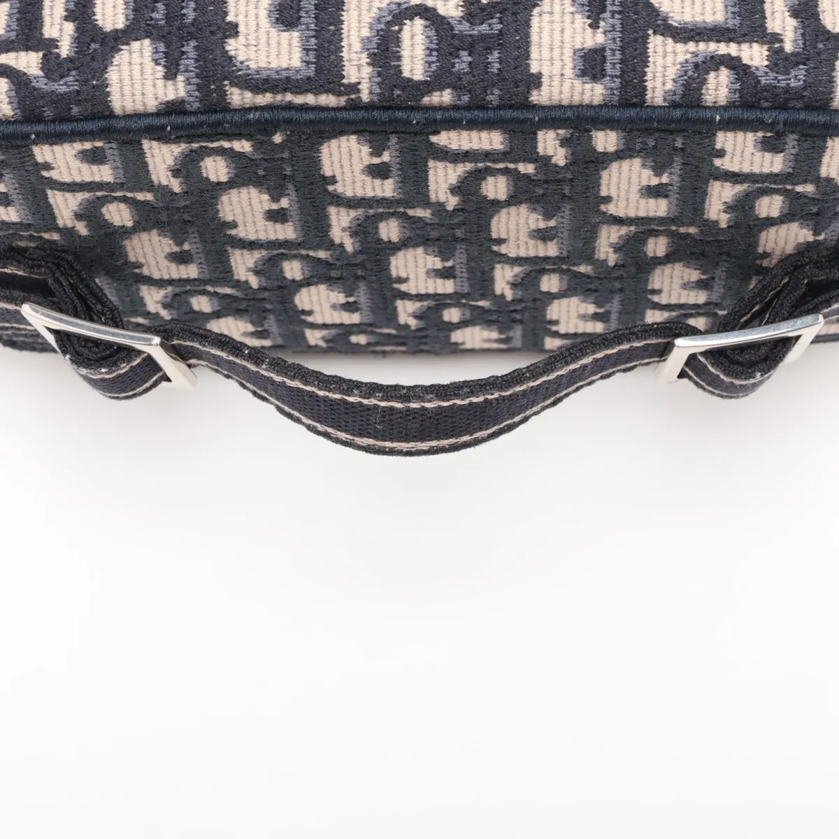Oblique Canvas 2-Way Vanity Bag, Navy, Lucky Star — view 5