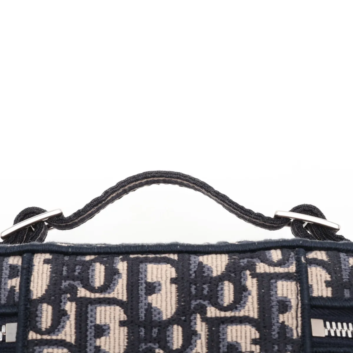 Oblique Canvas 2-Way Vanity Bag, Navy, Lucky Star — view 6