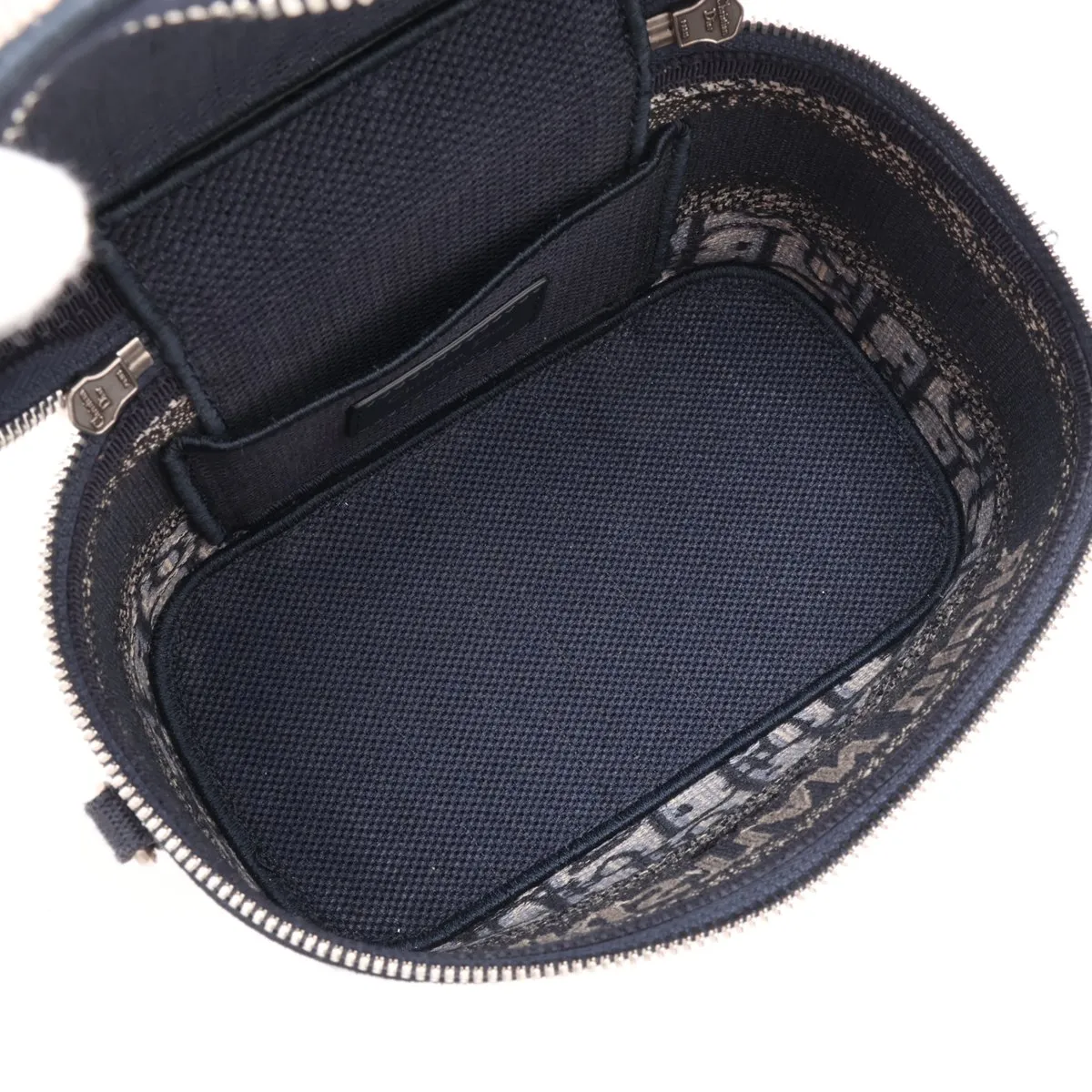 Oblique Canvas 2-Way Vanity Bag, Navy, Lucky Star — view 8