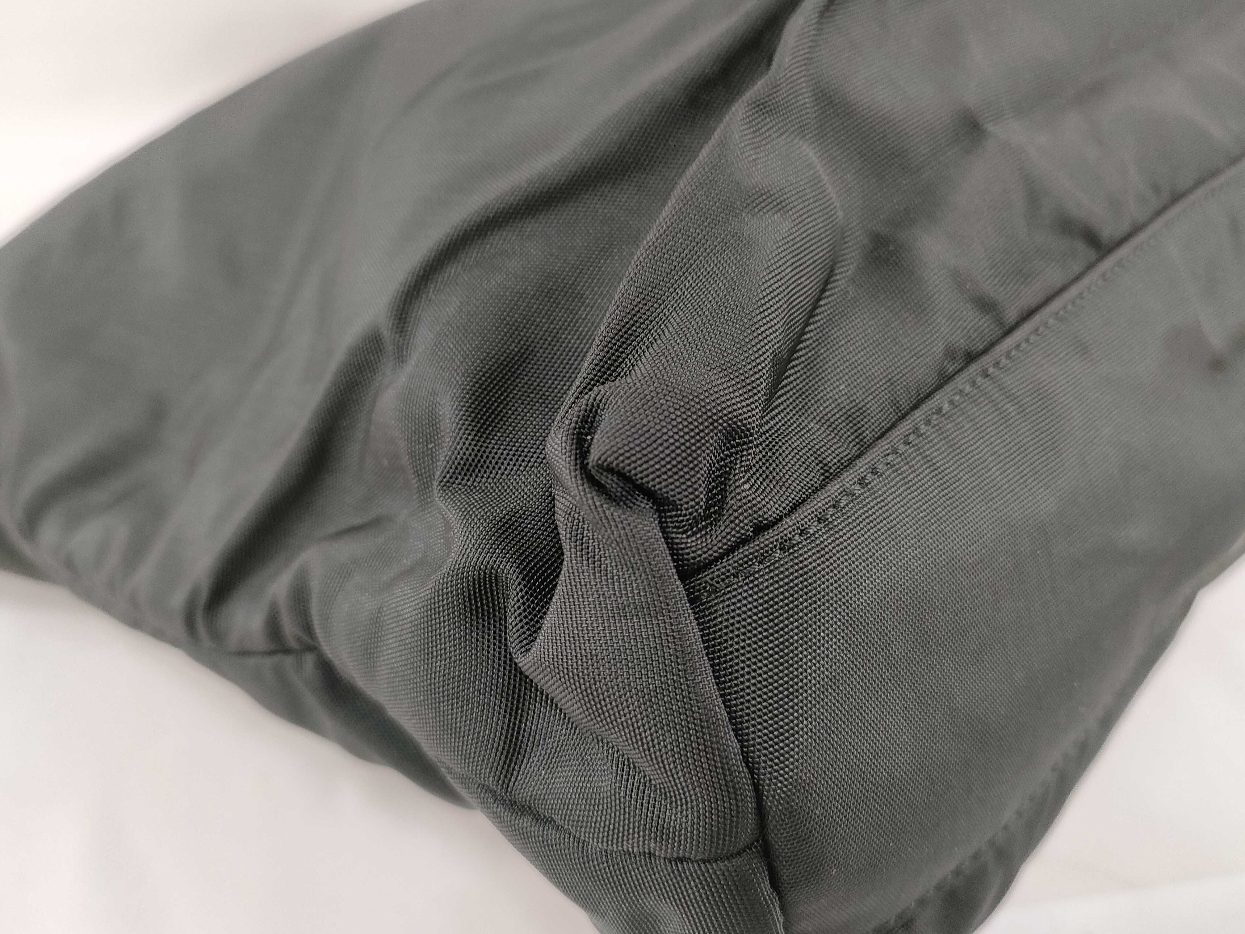 Nylon x Leather Tote Bag with Anagram Lining — view 4