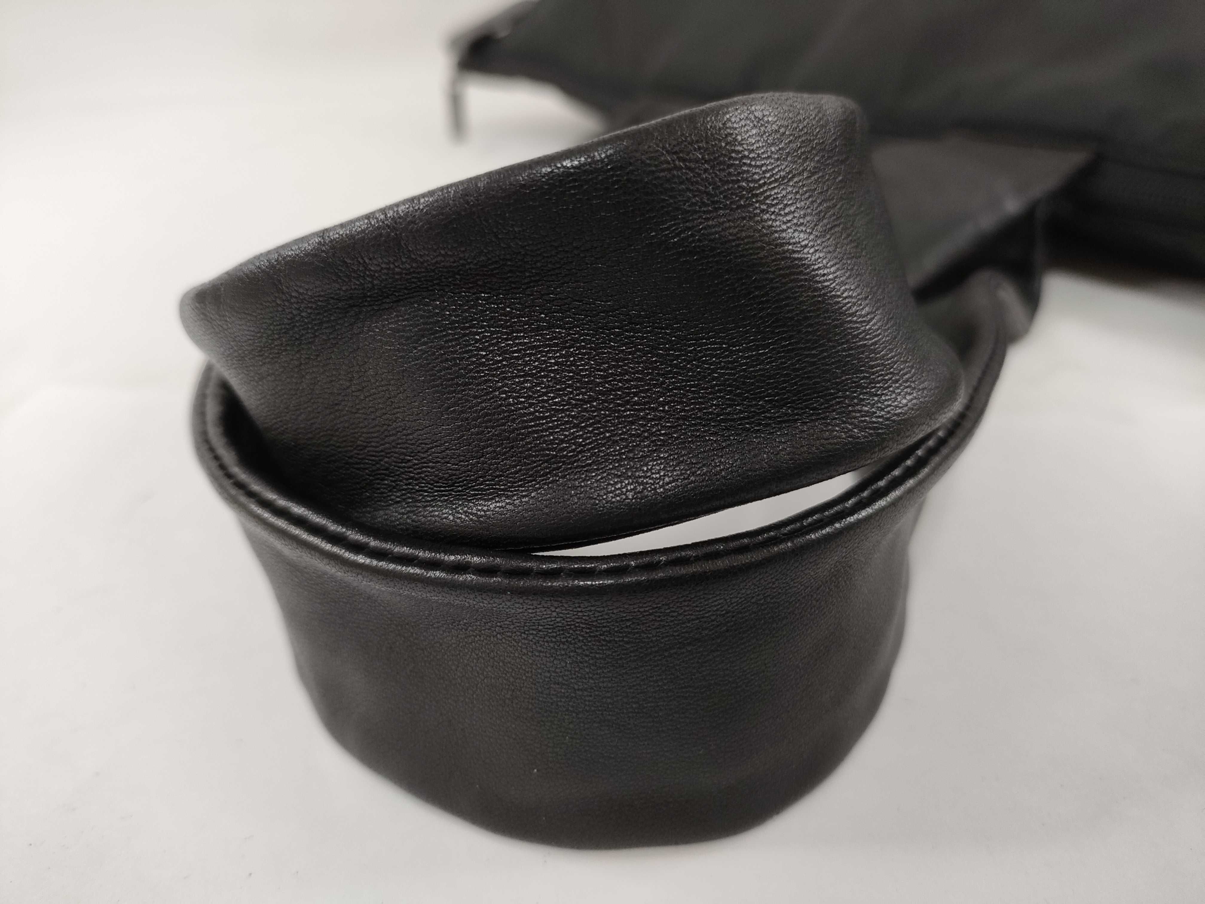 Nylon x Leather Tote Bag with Anagram Lining — view 6