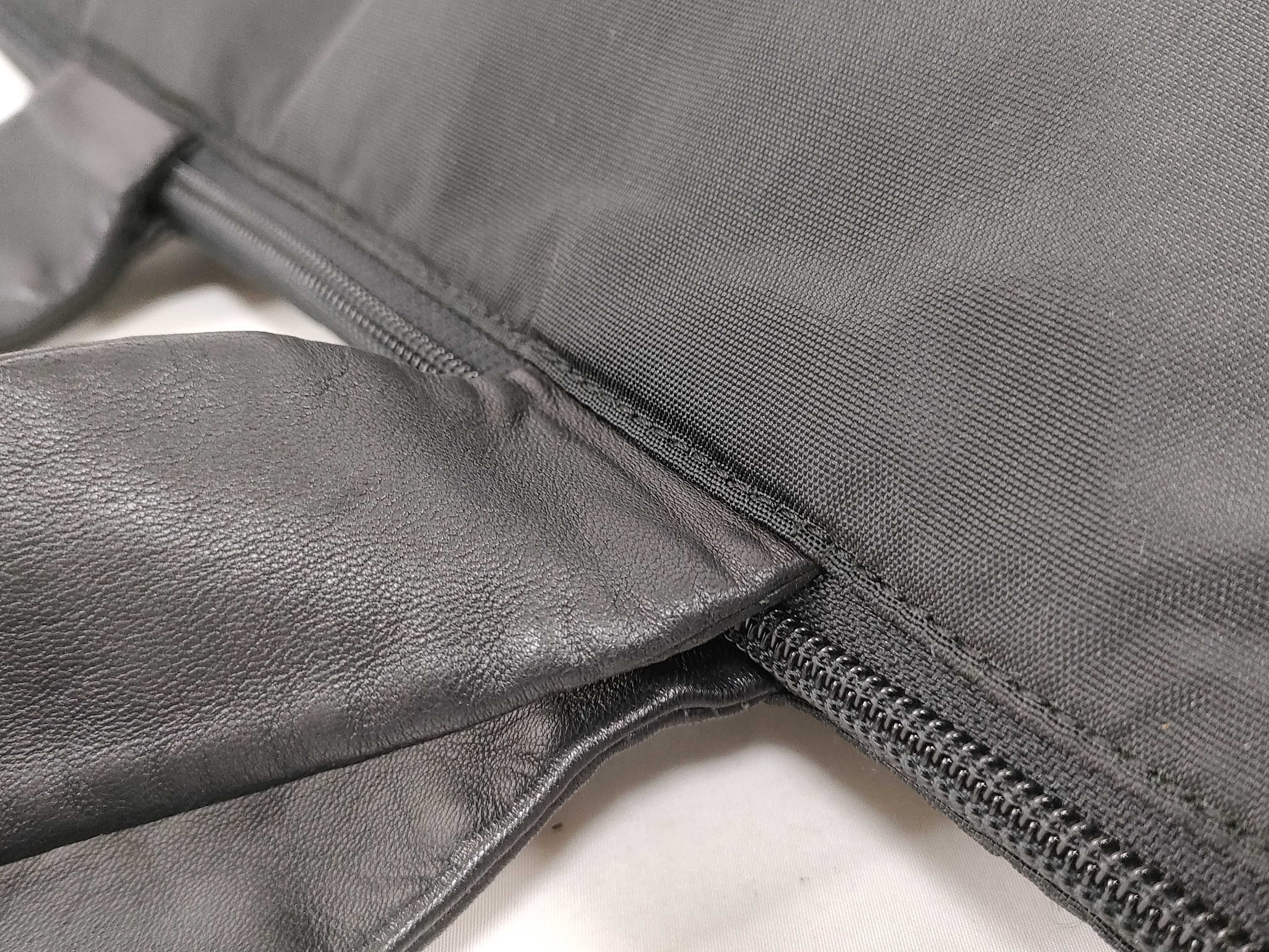 Nylon x Leather Tote Bag with Anagram Lining — view 7