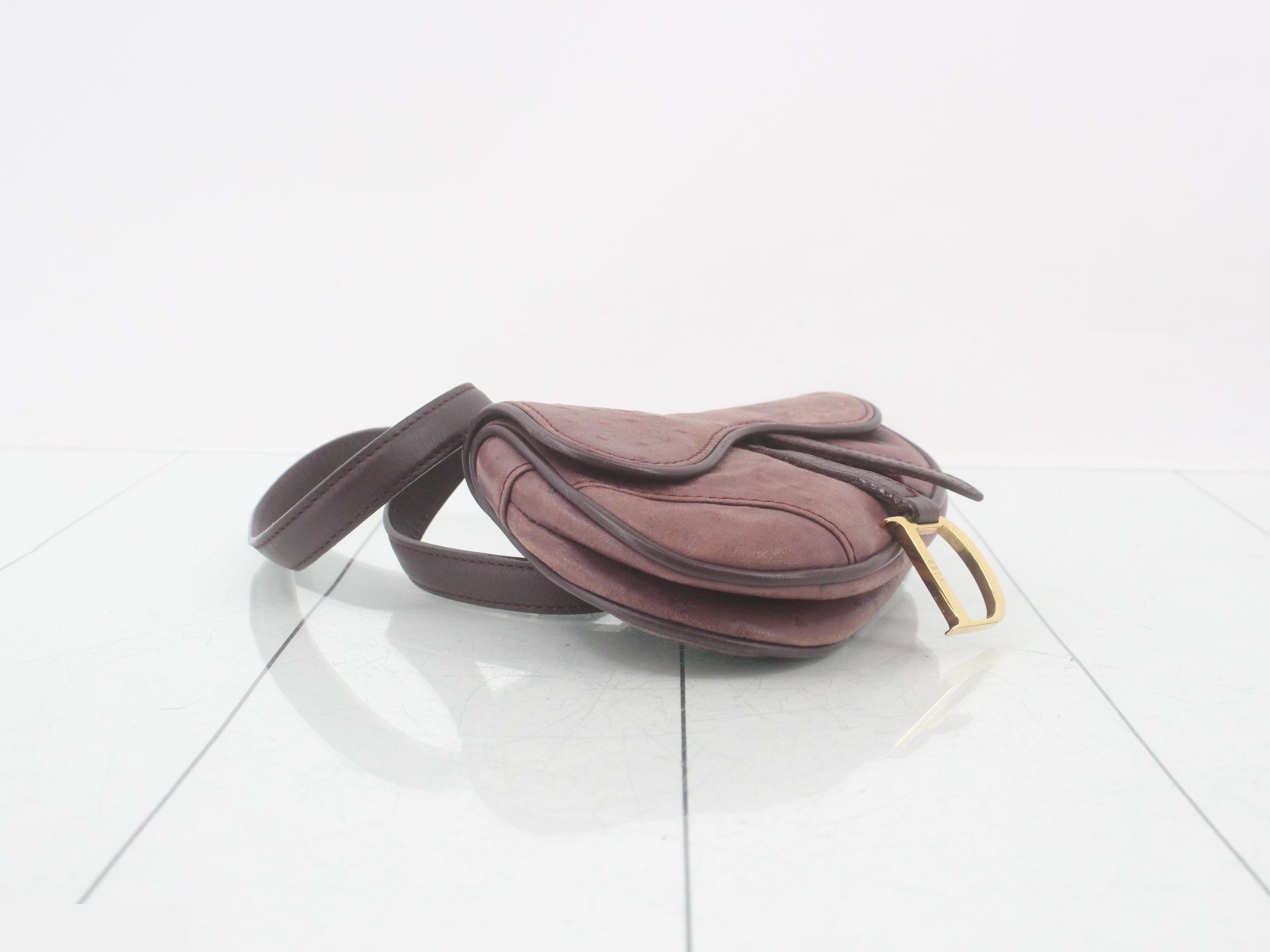 Ostrich Mini Waist Pouch — view 5