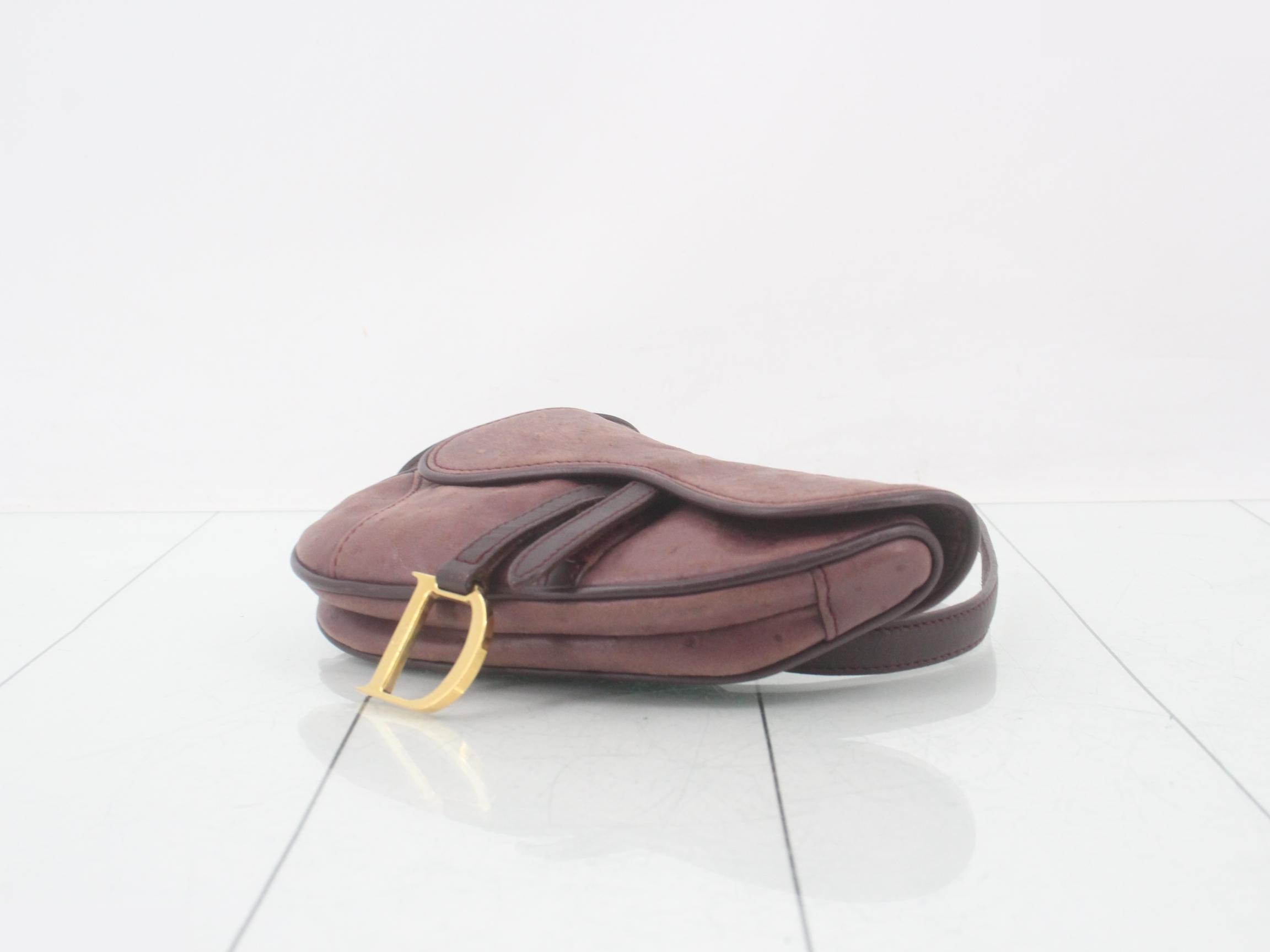Ostrich Mini Waist Pouch — view 6