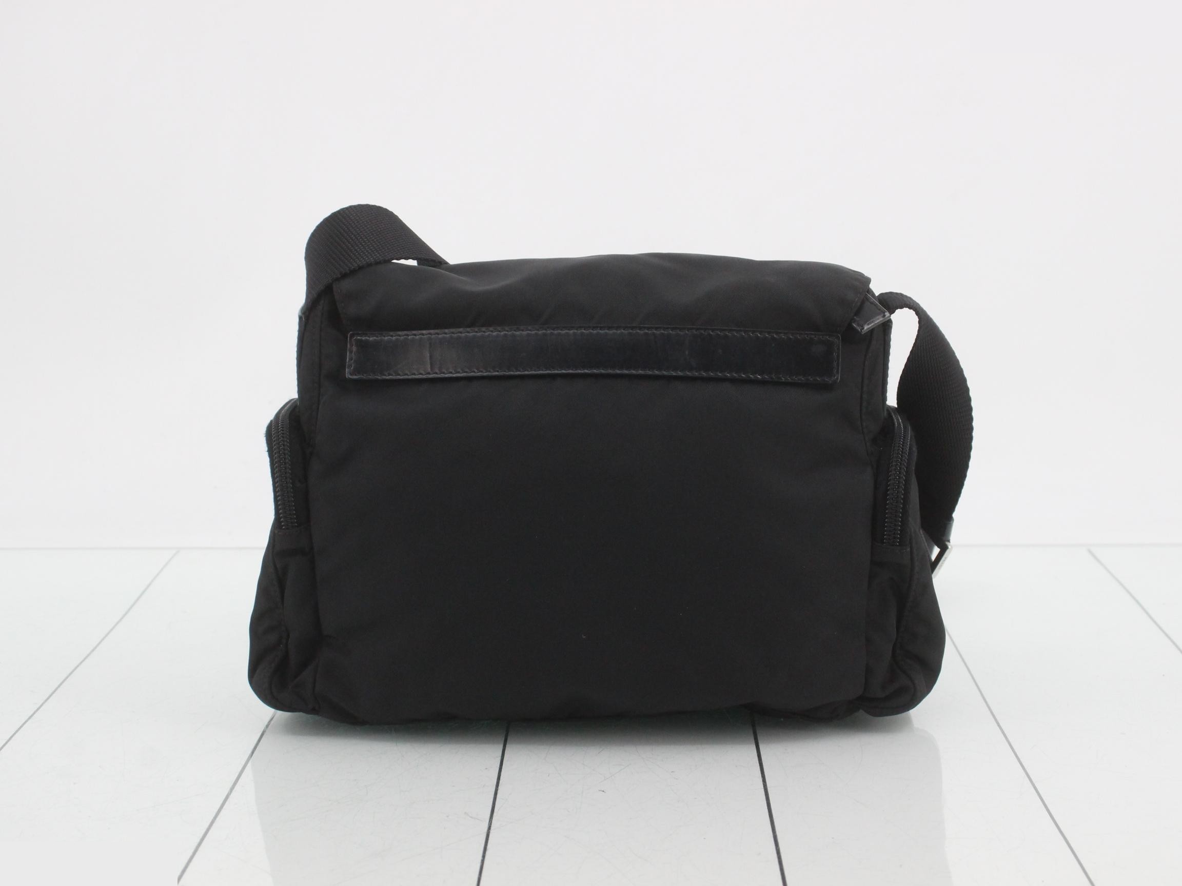 Shoulder bag, Tessuto, Black — view 2