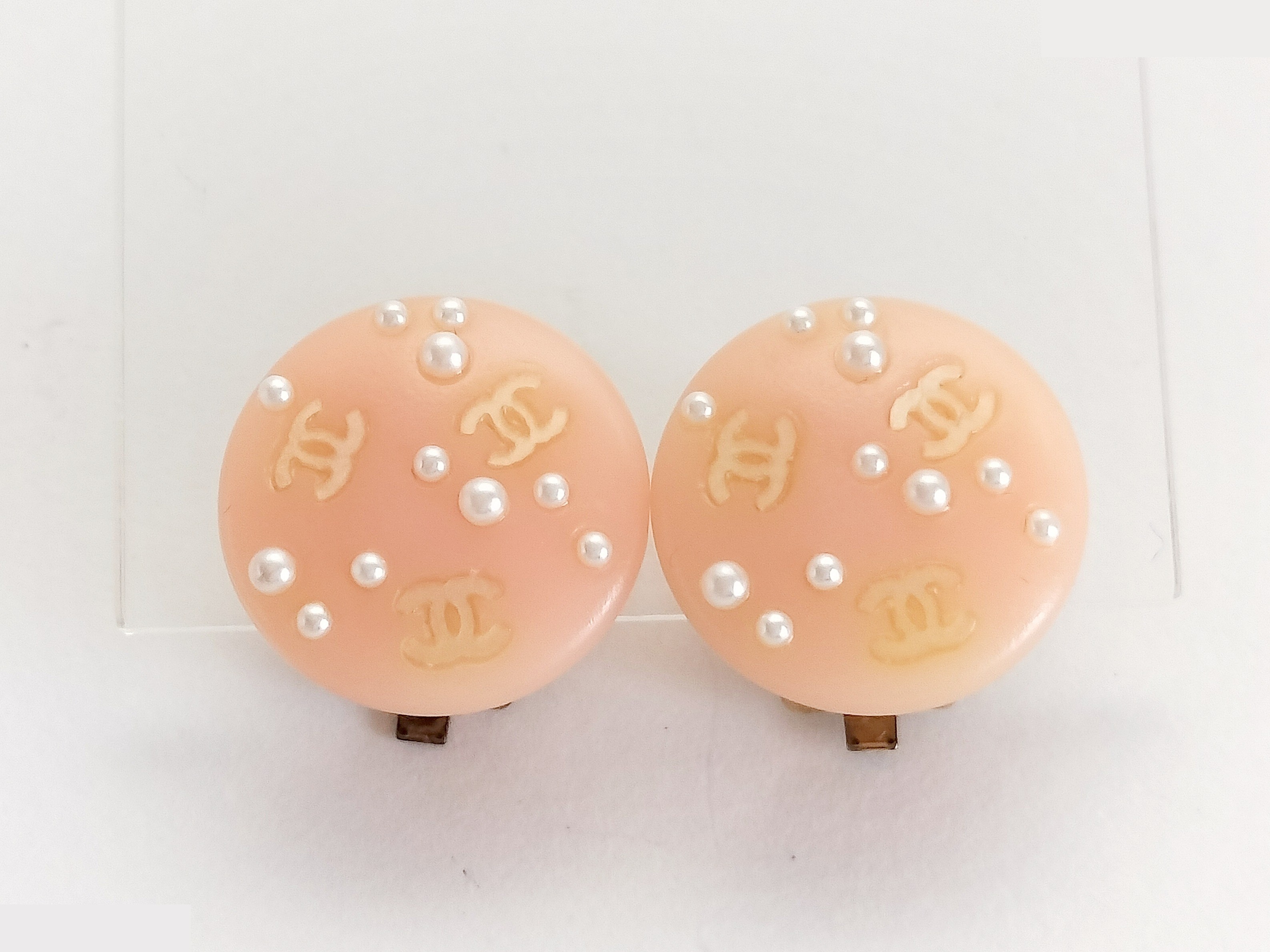 Coco F Pearl Plastic Earrings