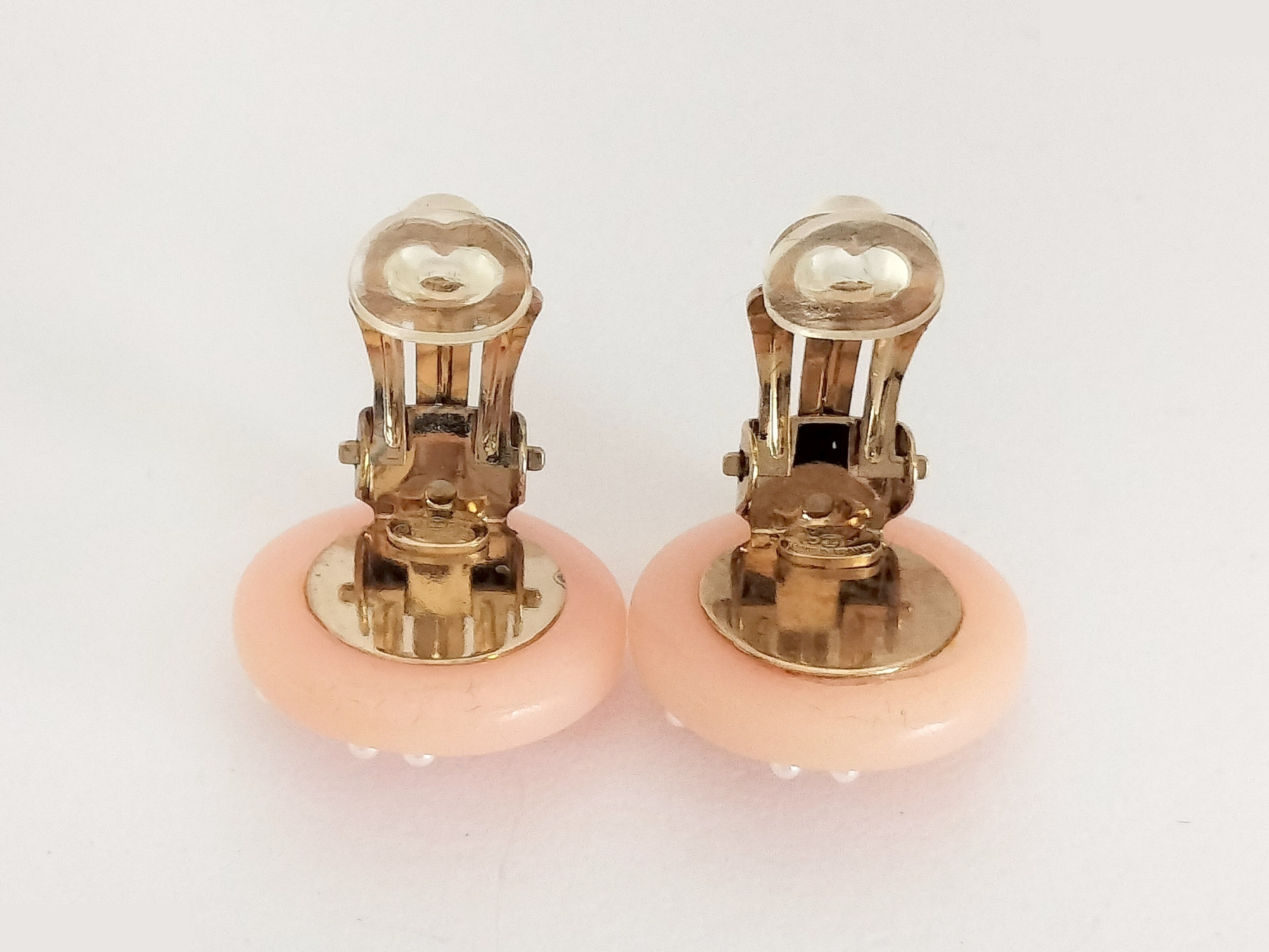 Coco F Pearl Plastic Earrings — view 2