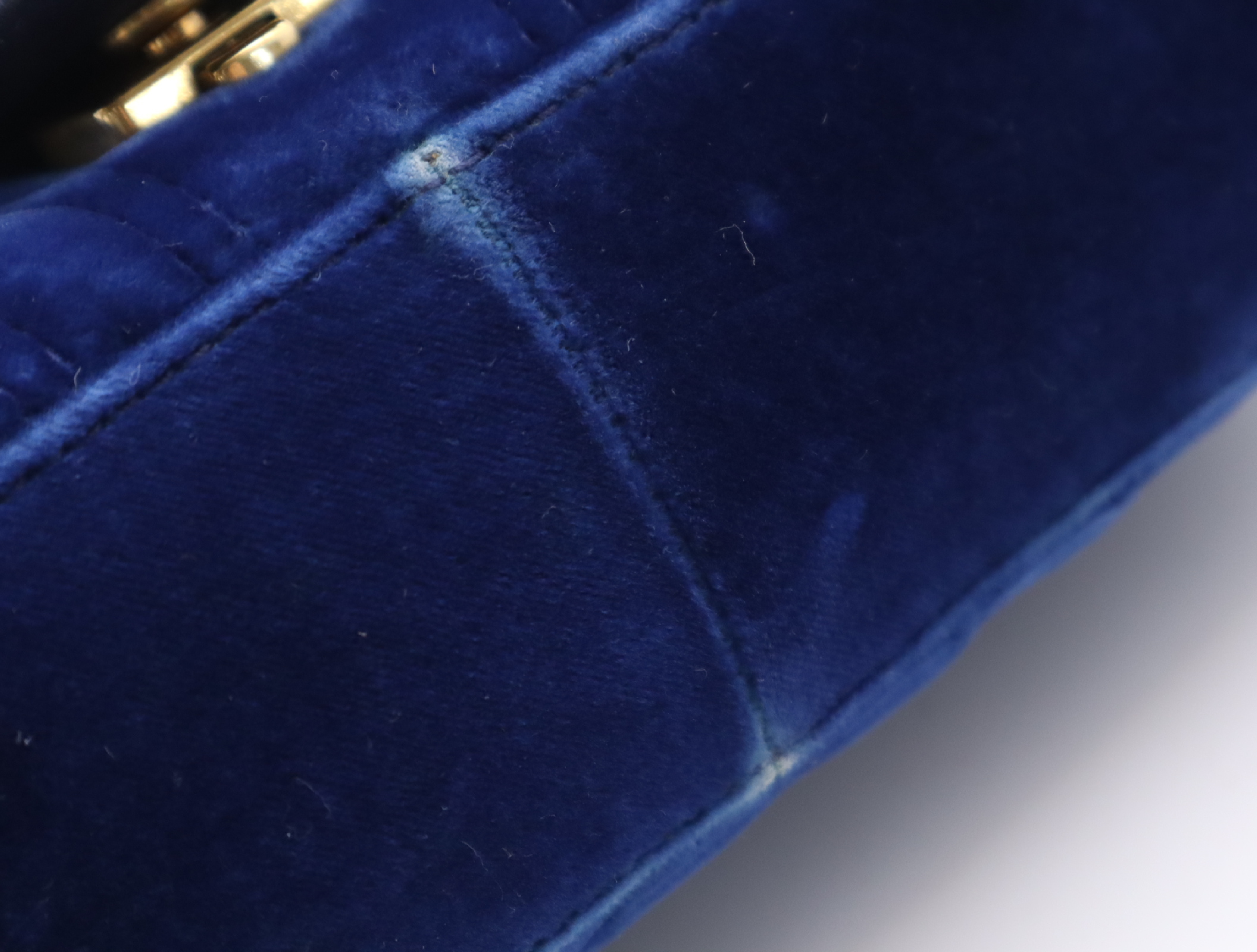 446744 GG Marmont Quilted Shoulder Bag, Blue, Gold Hardware, with Dust Bag and Box. — view 11