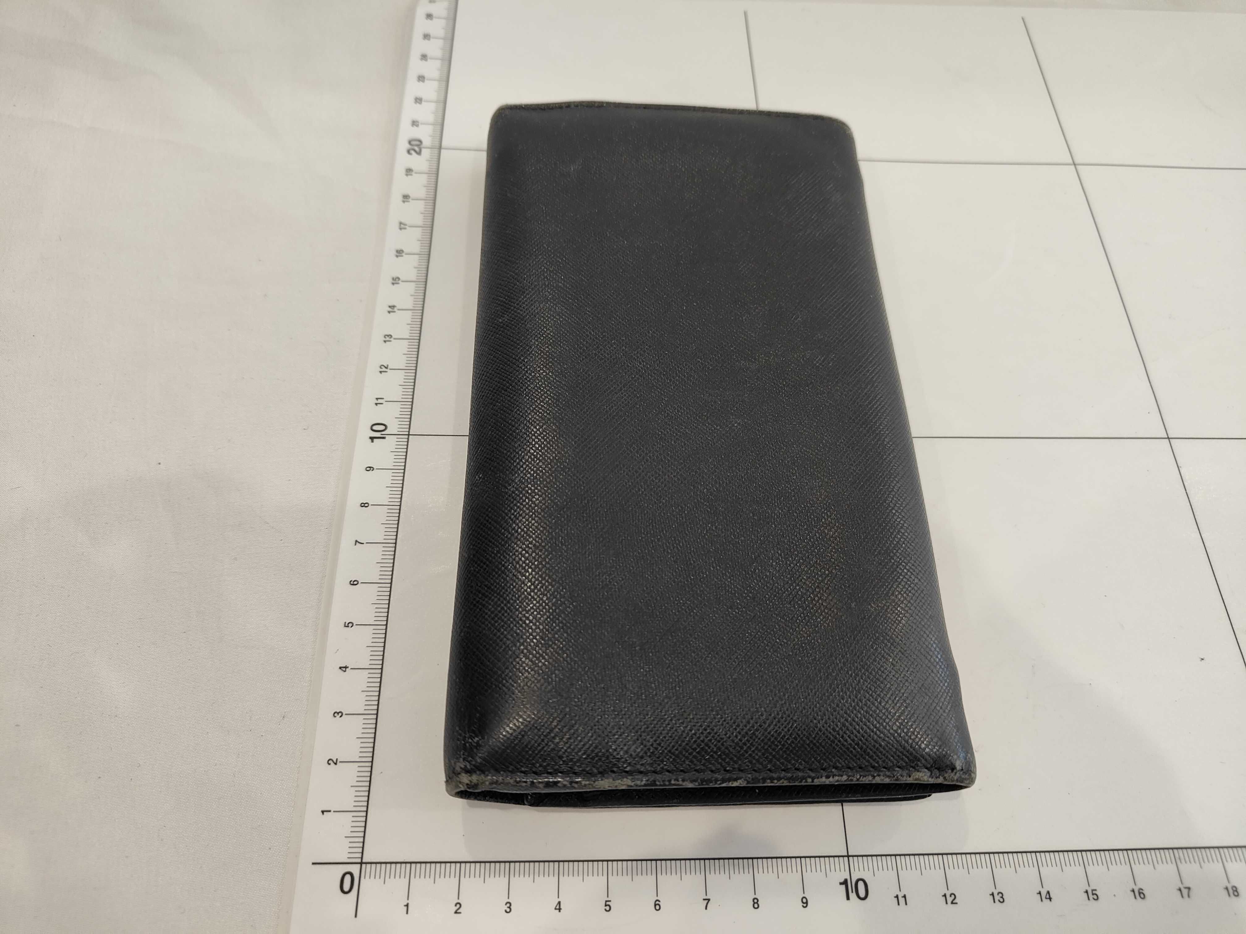 Saffiano Triangle Logo Long Wallet — view 2