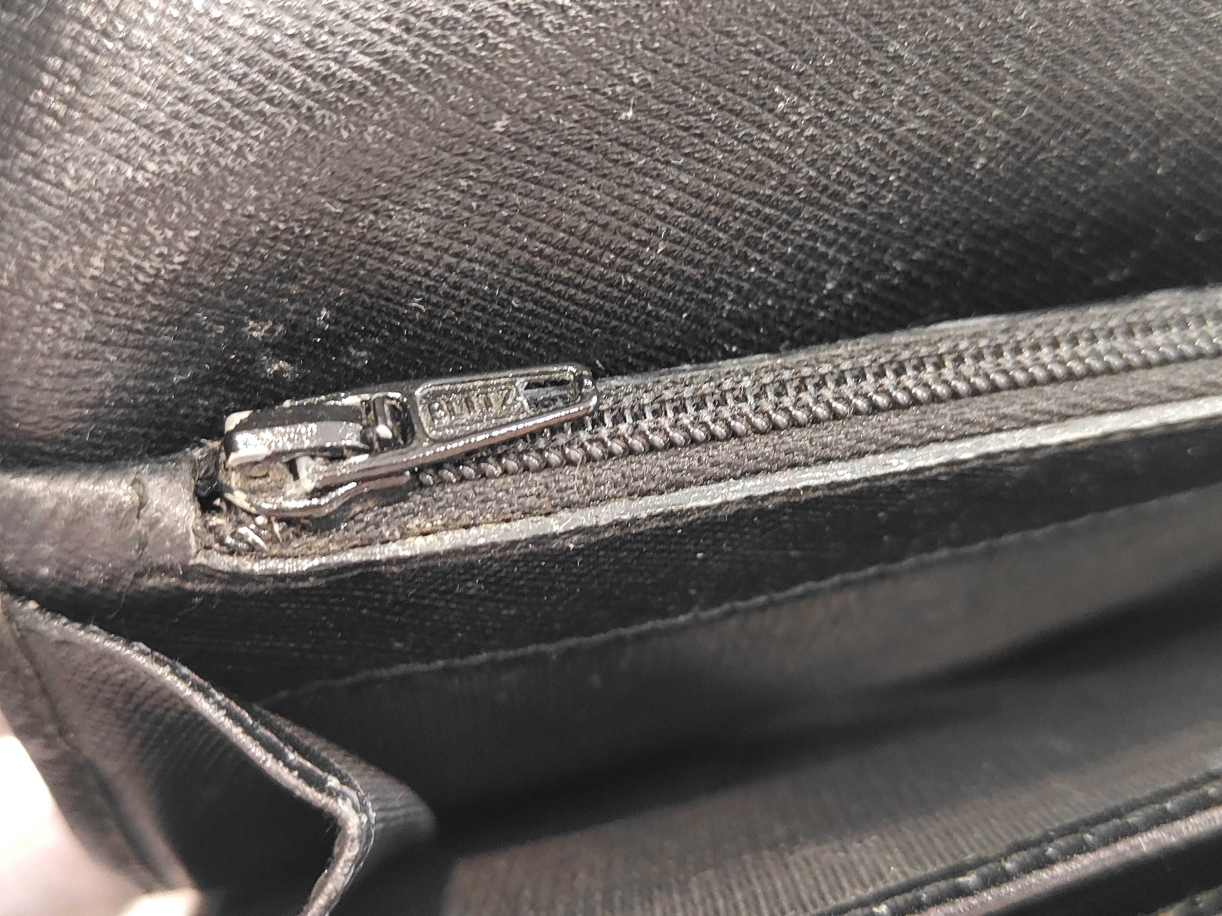 Saffiano Triangle Logo Long Wallet — view 10