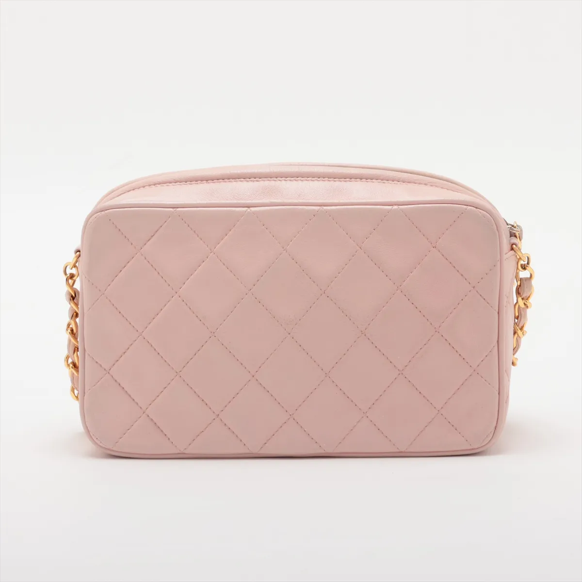 Matelassé Lambskin Chain Shoulder Bag with Fringe, Pink, Gold Hardware, 3119835 (Serial Number 3) — view 2