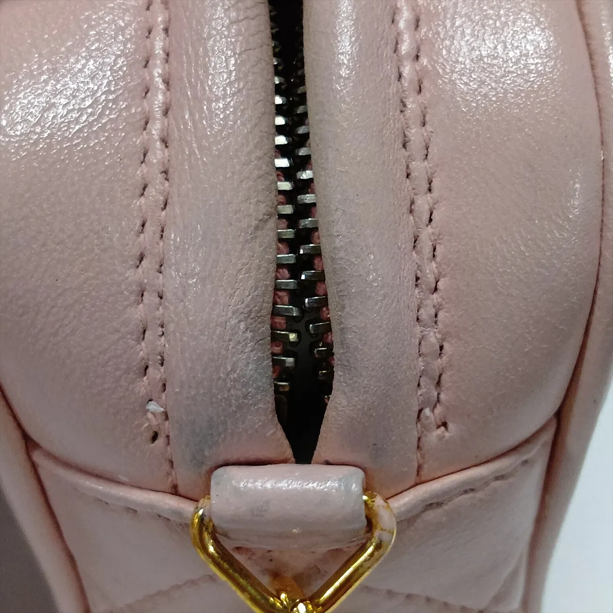 Matelassé Lambskin Chain Shoulder Bag with Fringe, Pink, Gold Hardware, 3119835 (Serial Number 3) — view 13