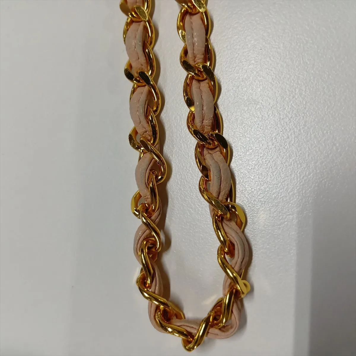 Matelassé Lambskin Chain Shoulder Bag with Fringe, Pink, Gold Hardware, 3119835 (Serial Number 3) — view 14