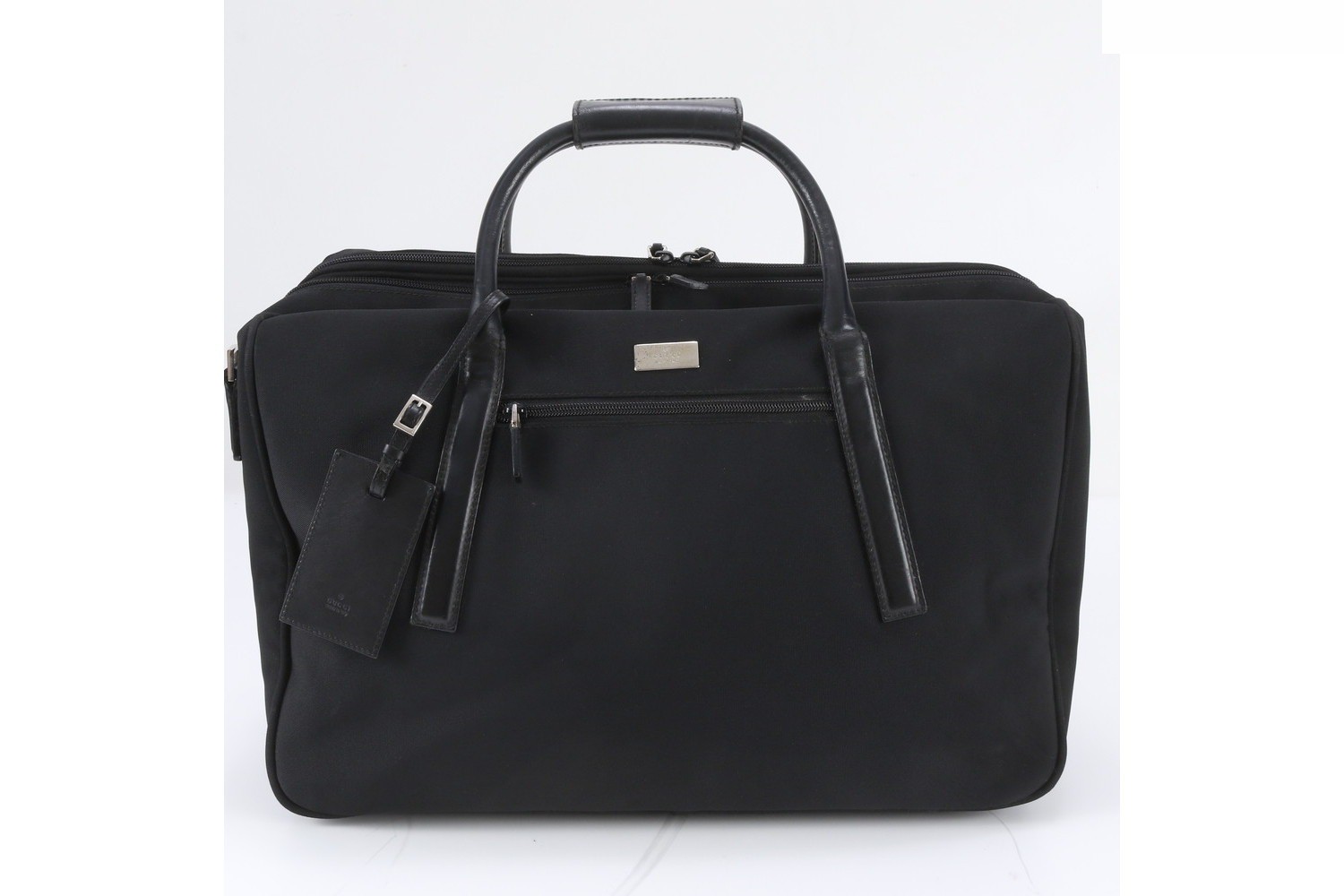 Leather and nylon business bag, briefcase.