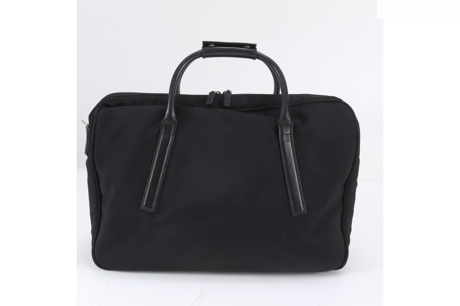 Leather and nylon business bag, briefcase. — view 3