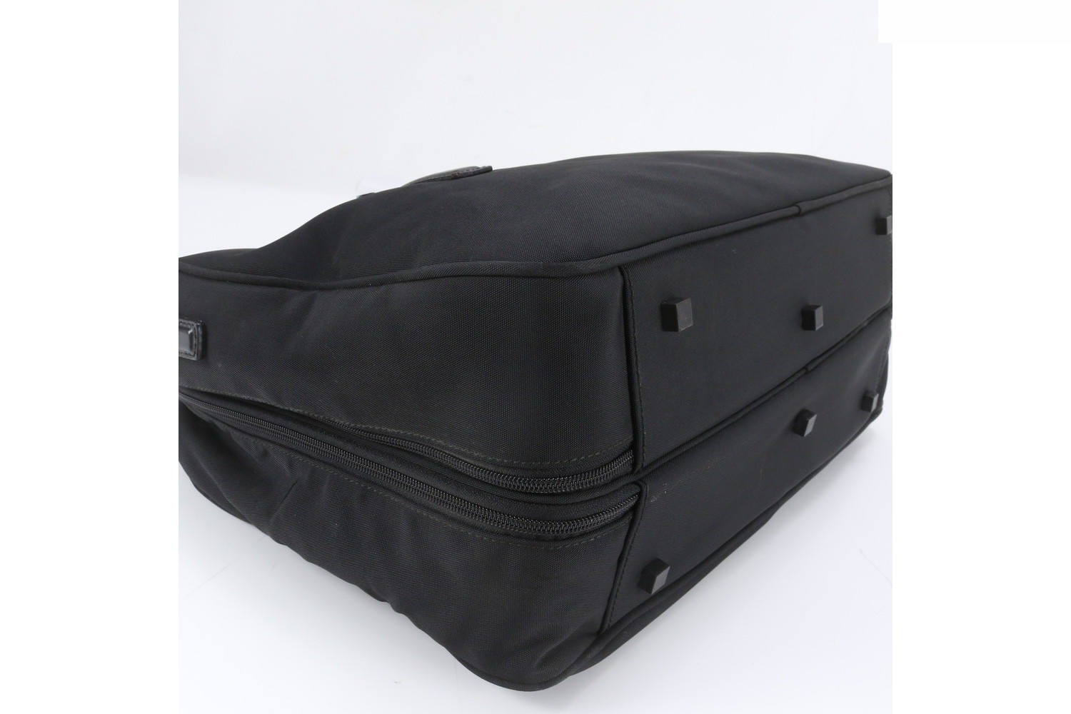 Leather and nylon business bag, briefcase. — view 4